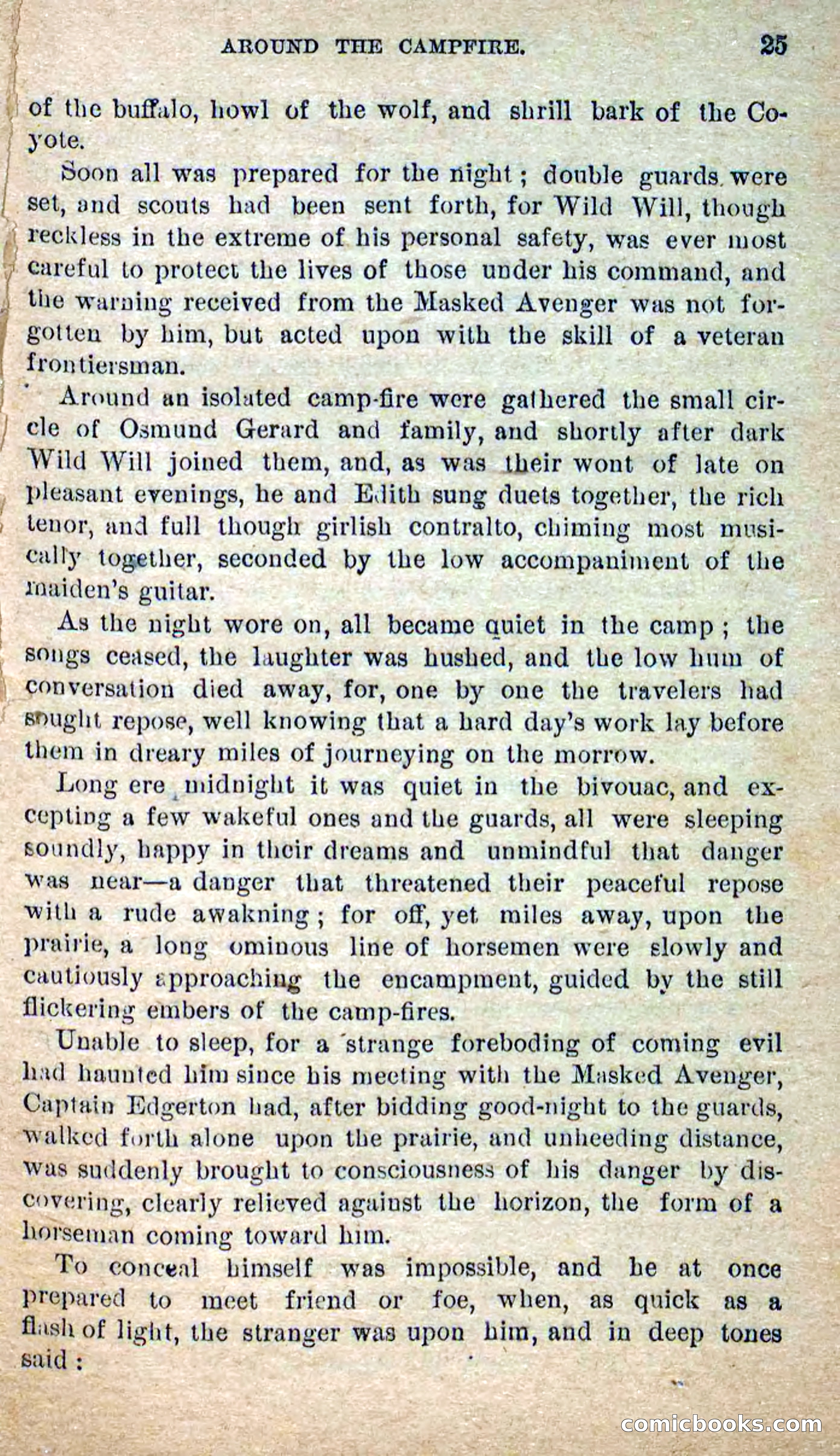 The Masked Avenger; or, Death on the Trail — page 23 of 96