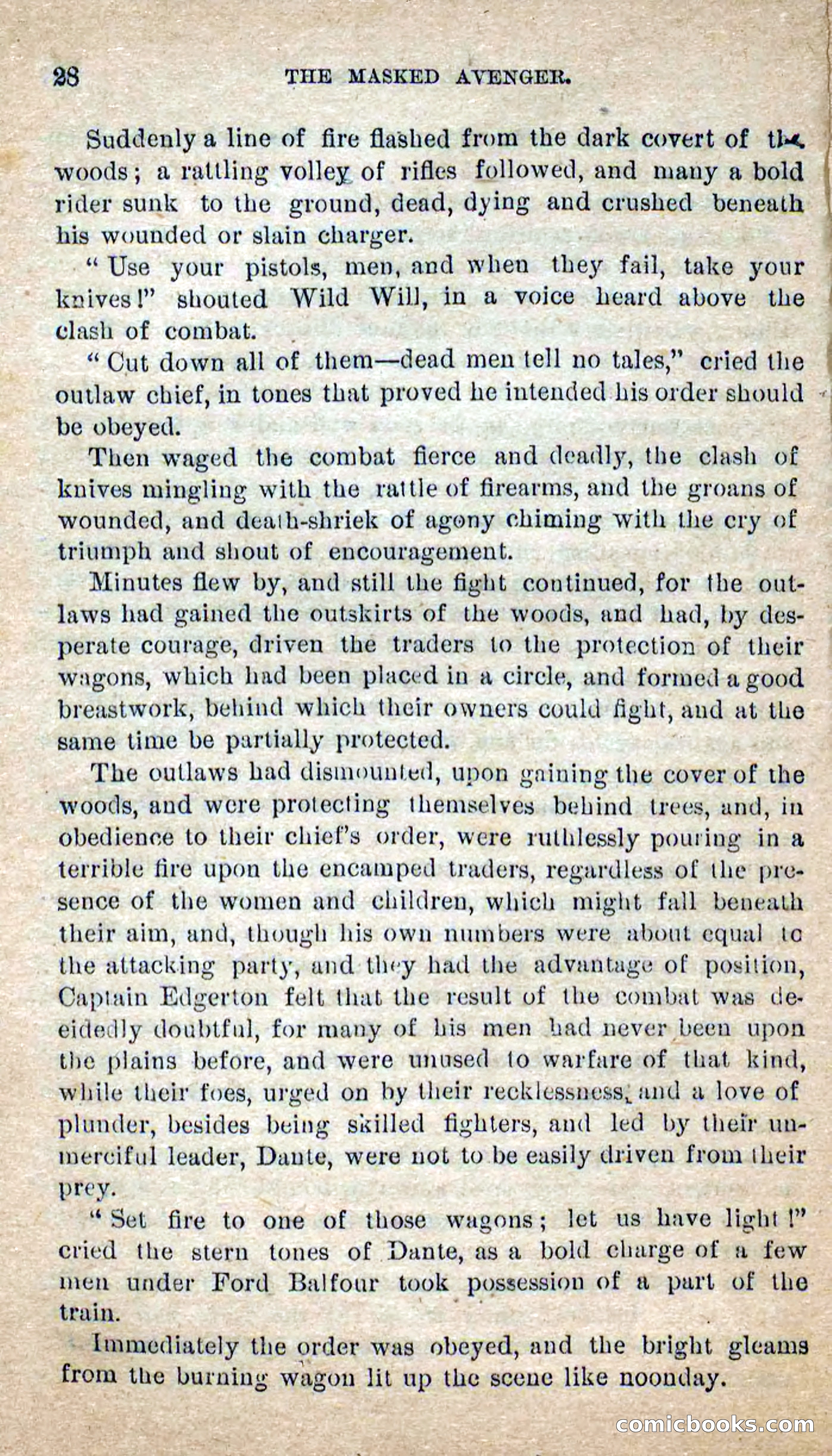 The Masked Avenger; or, Death on the Trail — page 26 of 96