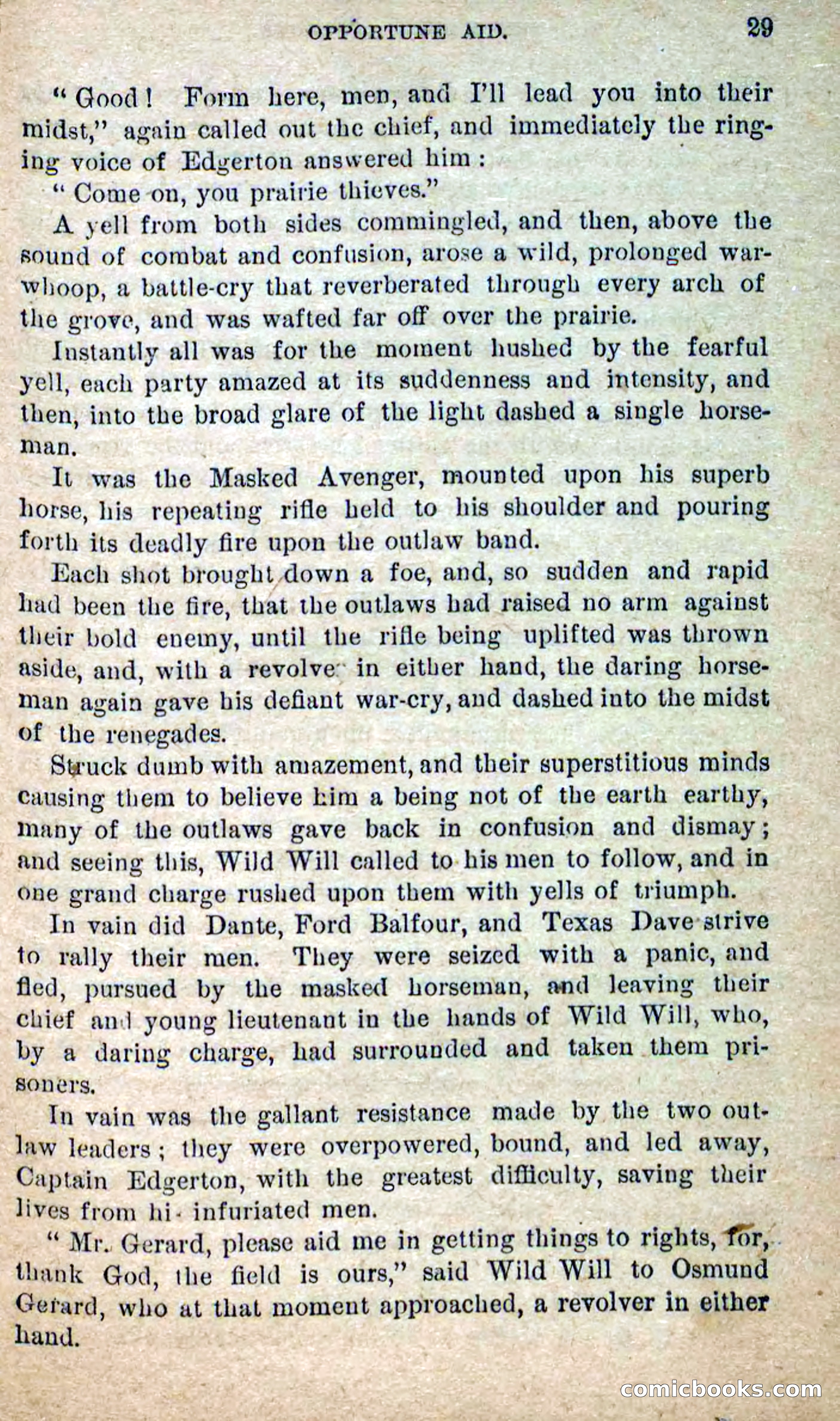 The Masked Avenger; or, Death on the Trail — page 27 of 96