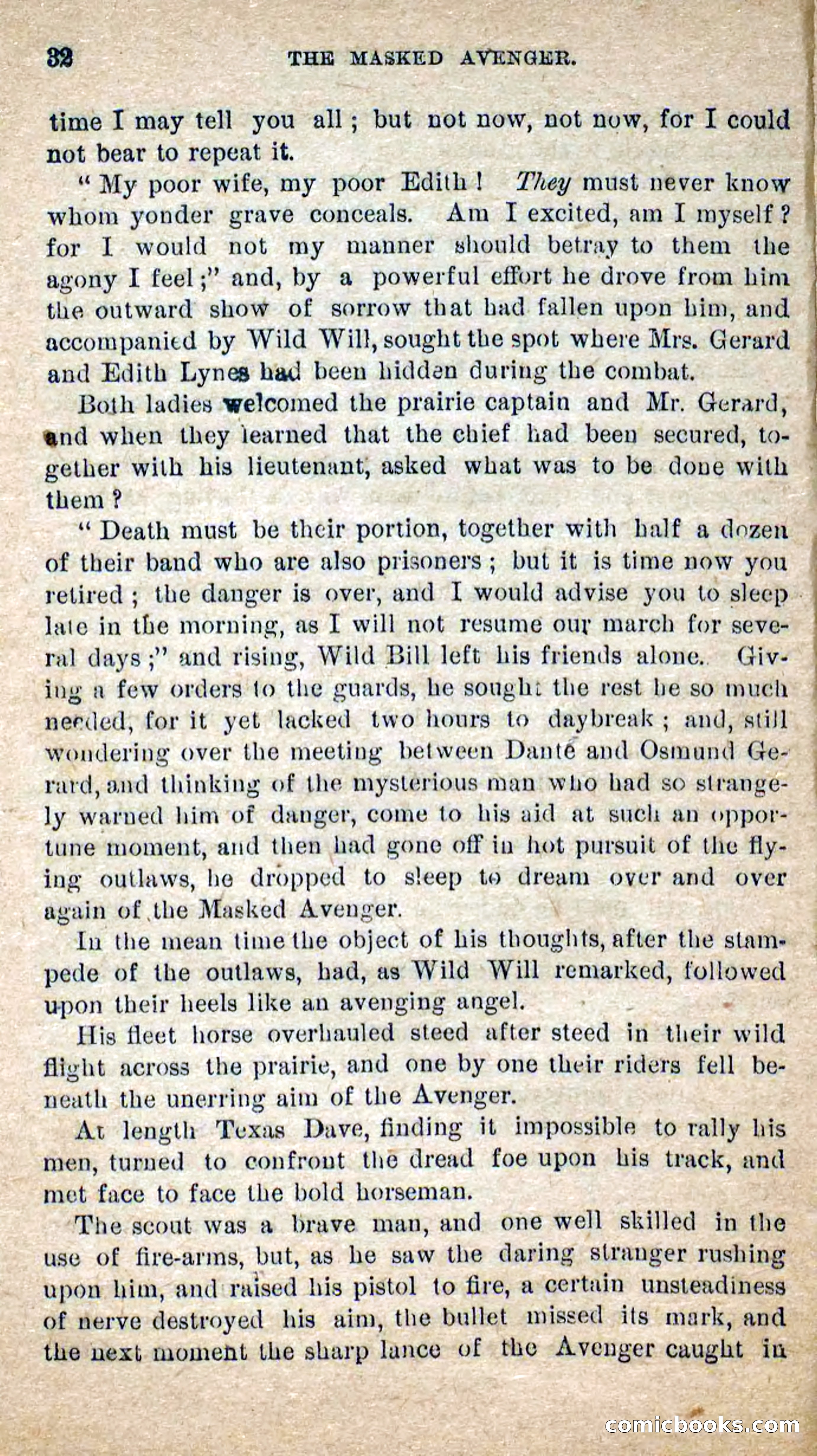 The Masked Avenger; or, Death on the Trail — page 30 of 96