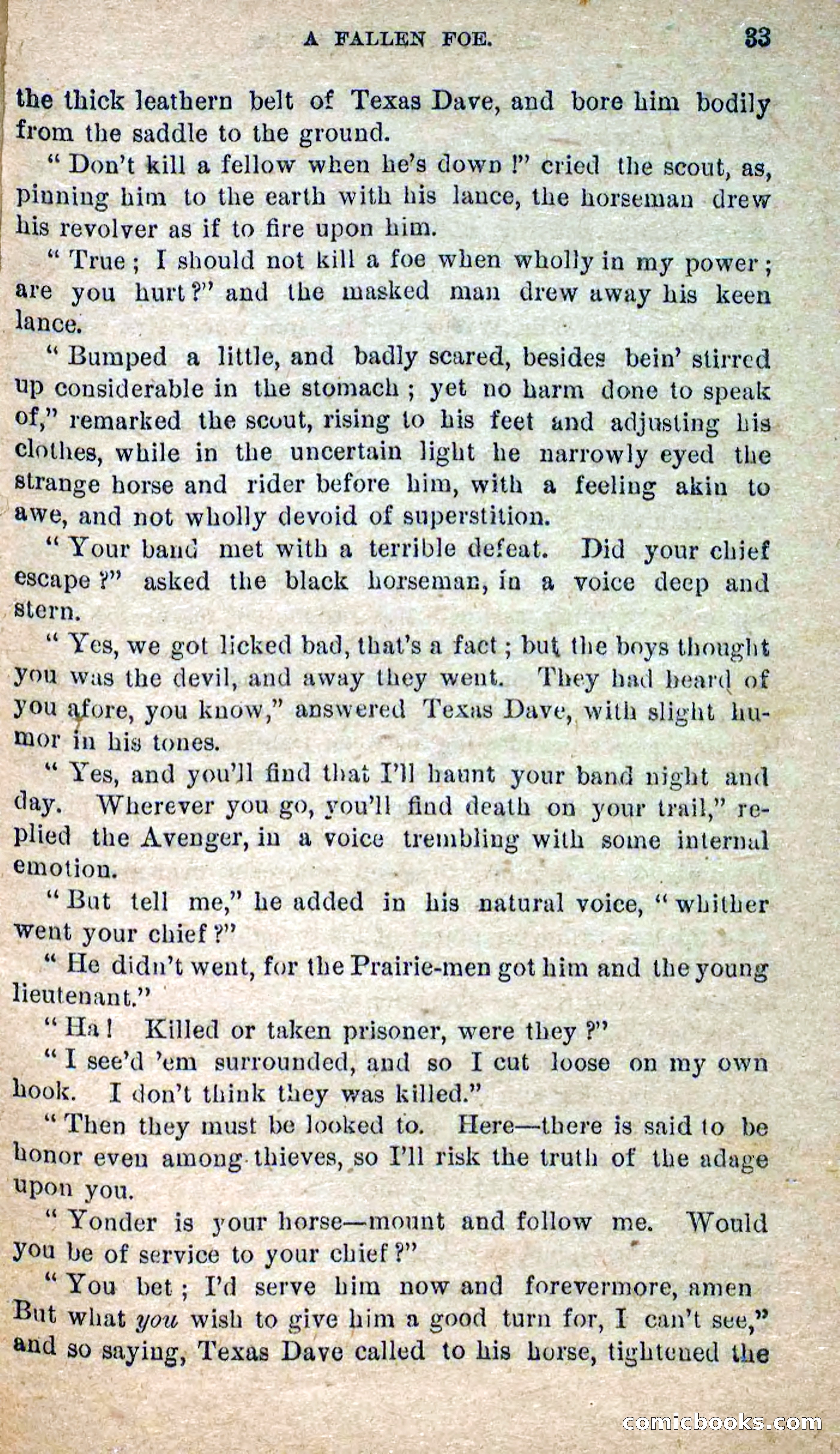 The Masked Avenger; or, Death on the Trail — page 31 of 96
