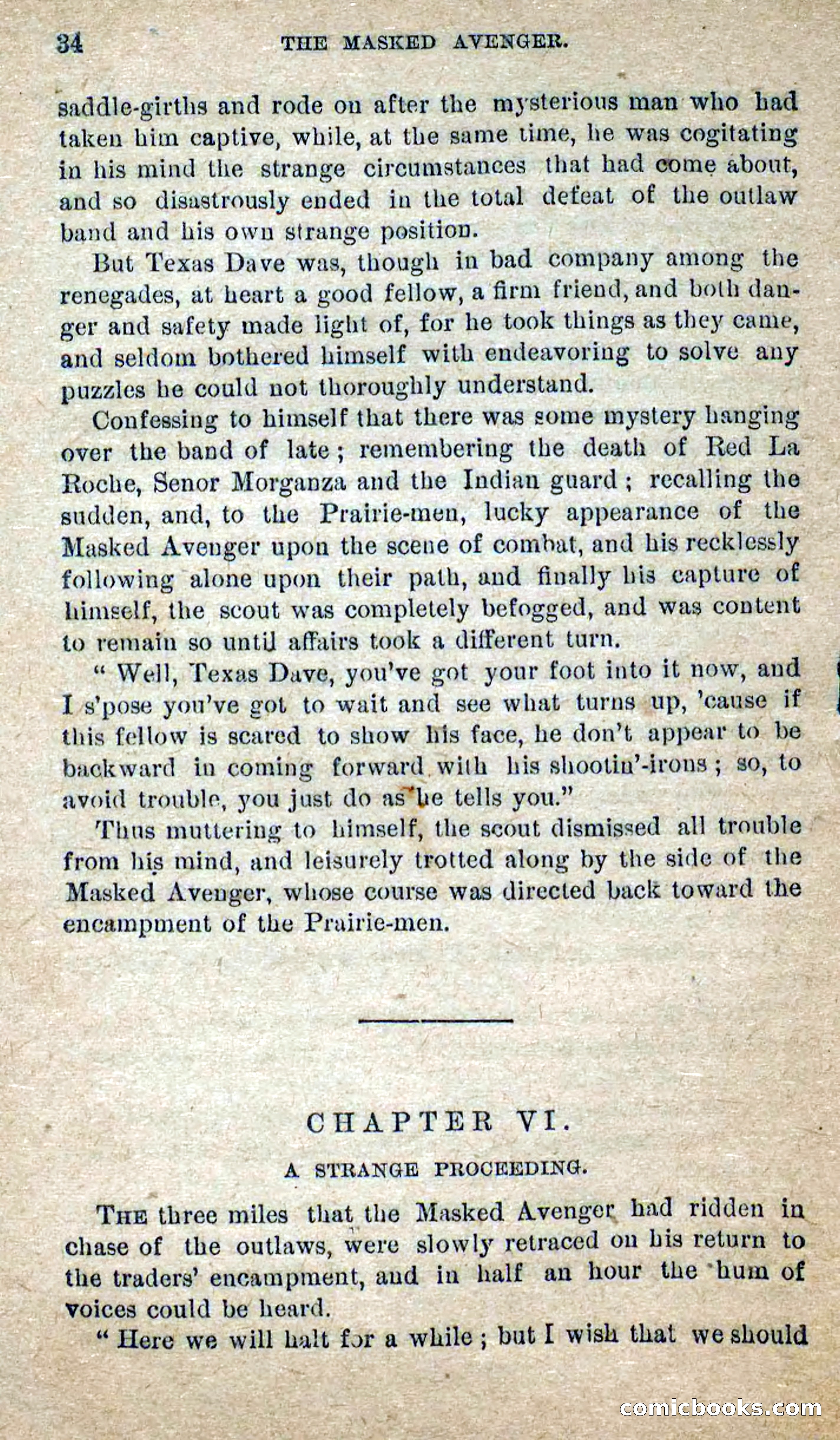 The Masked Avenger; or, Death on the Trail — page 32 of 96