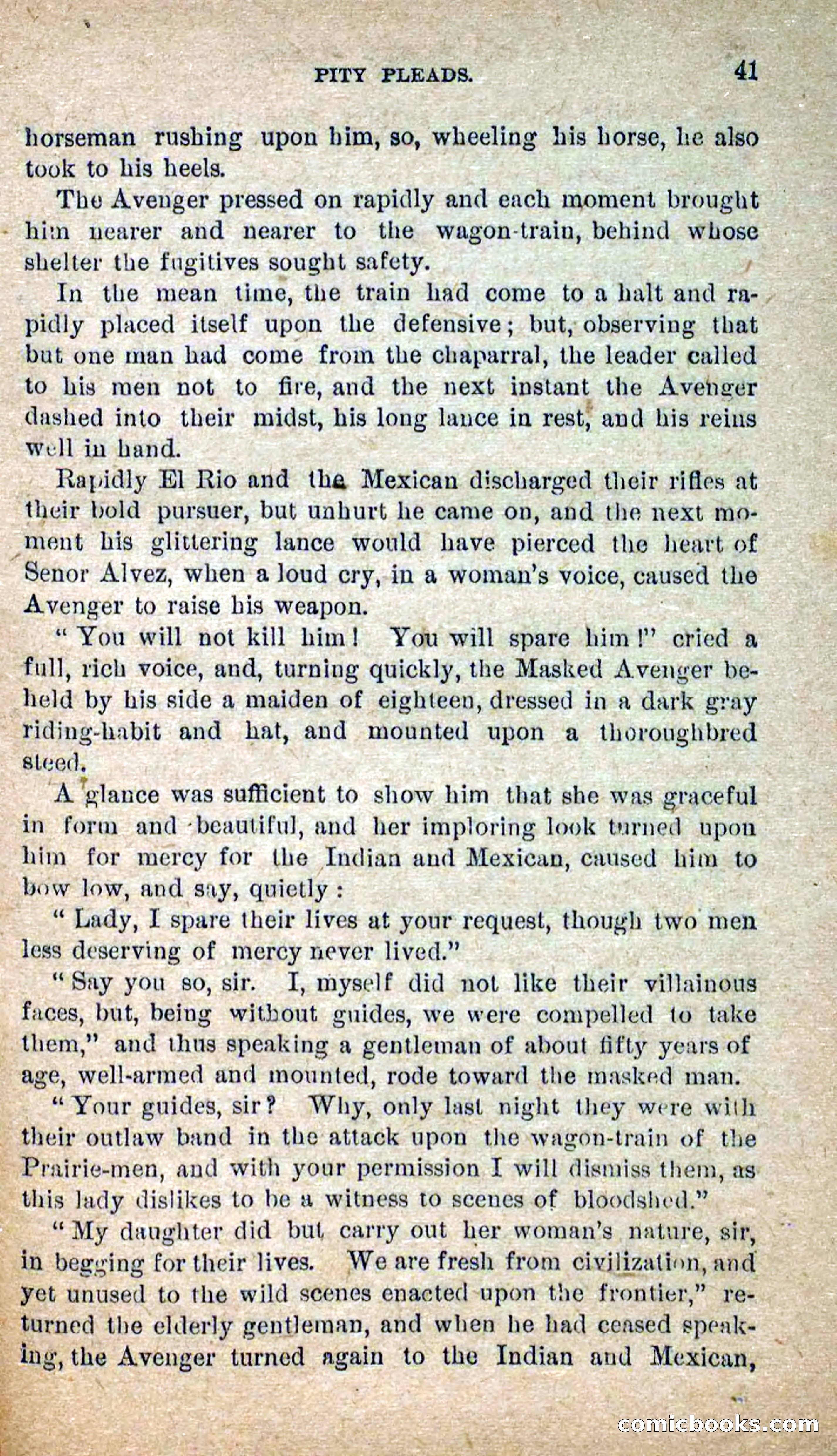The Masked Avenger; or, Death on the Trail — page 39 of 96