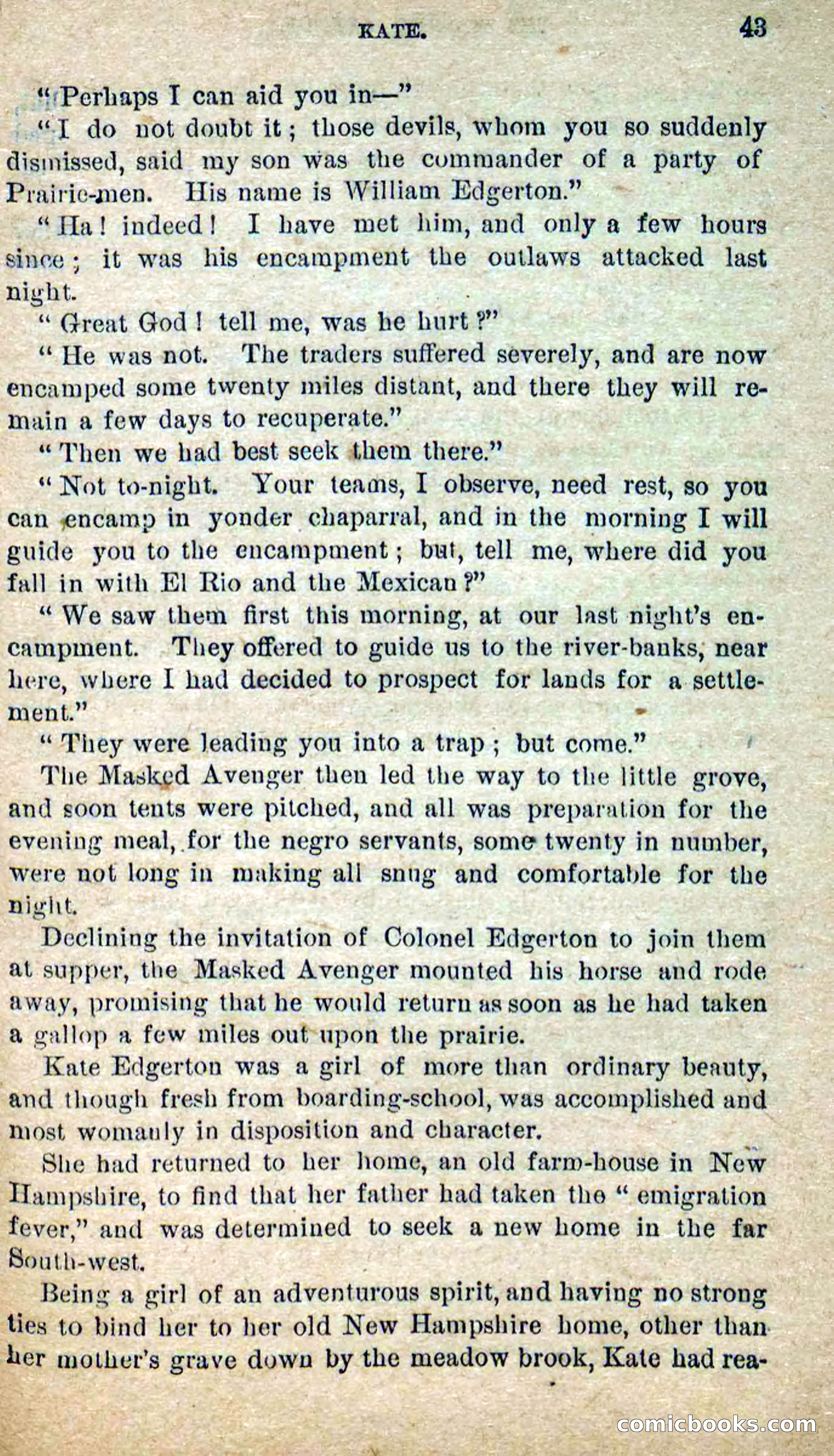 The Masked Avenger; or, Death on the Trail — page 41 of 96