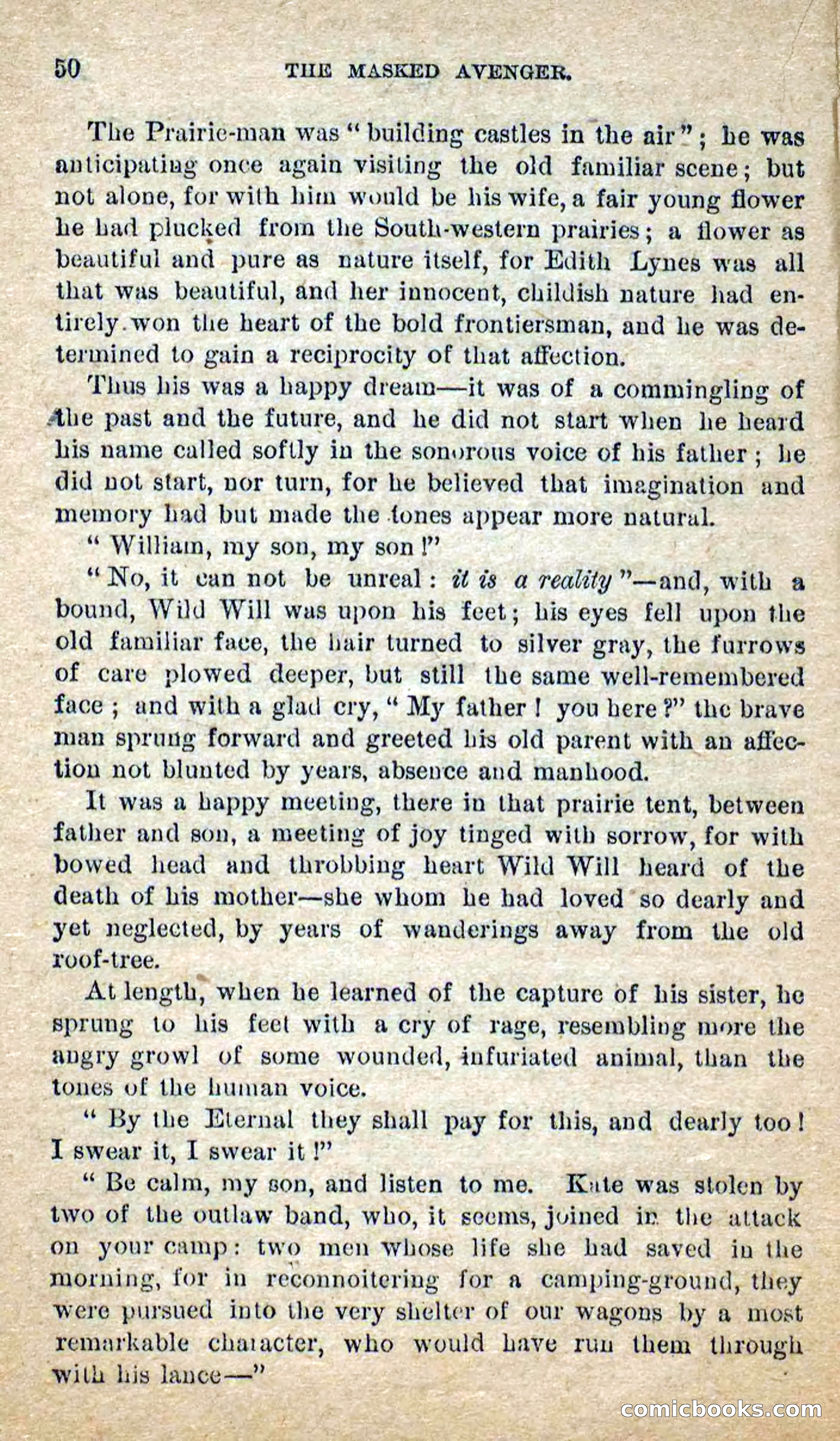 The Masked Avenger; or, Death on the Trail — page 48 of 96