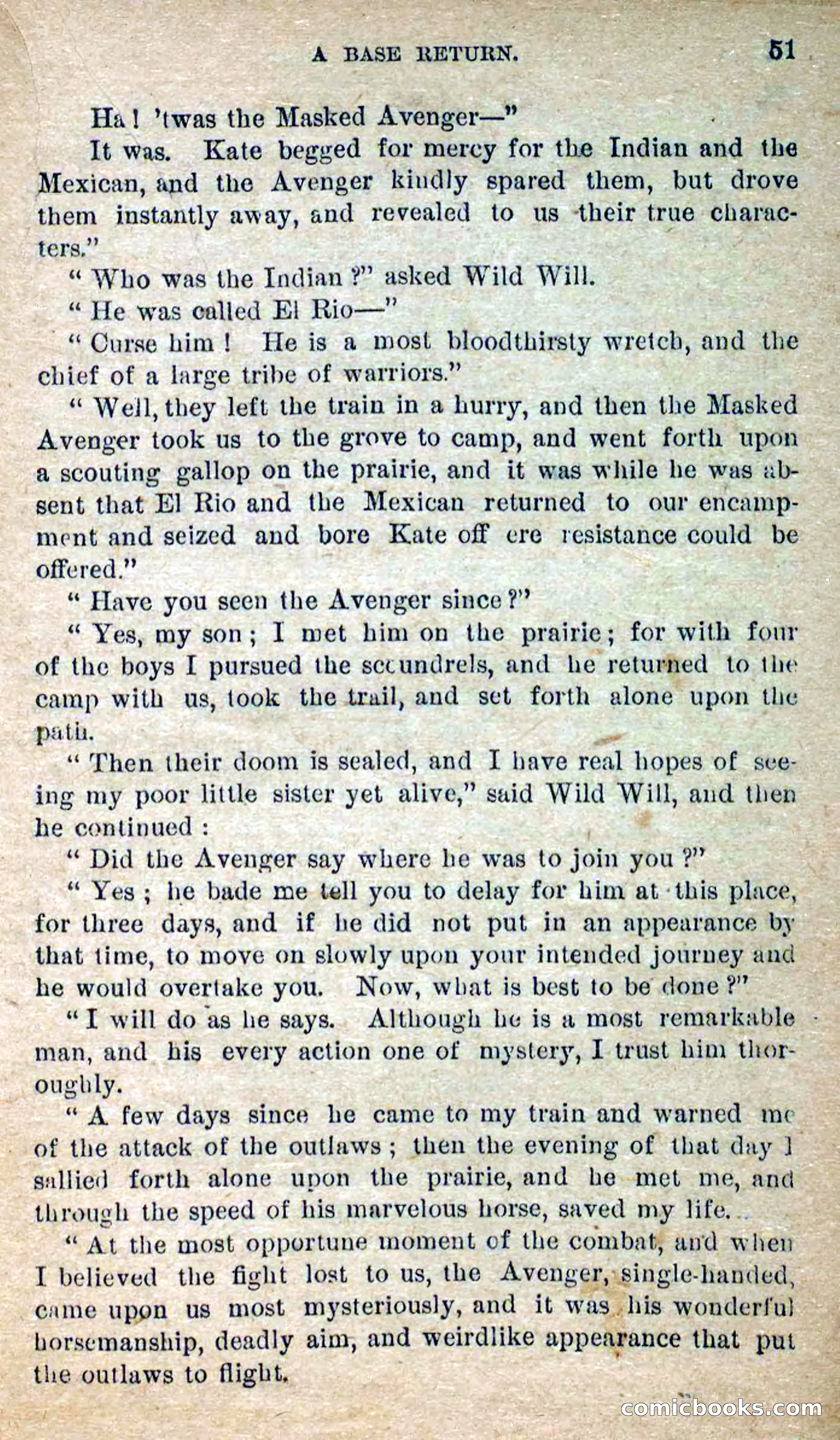 The Masked Avenger; or, Death on the Trail — page 49 of 96