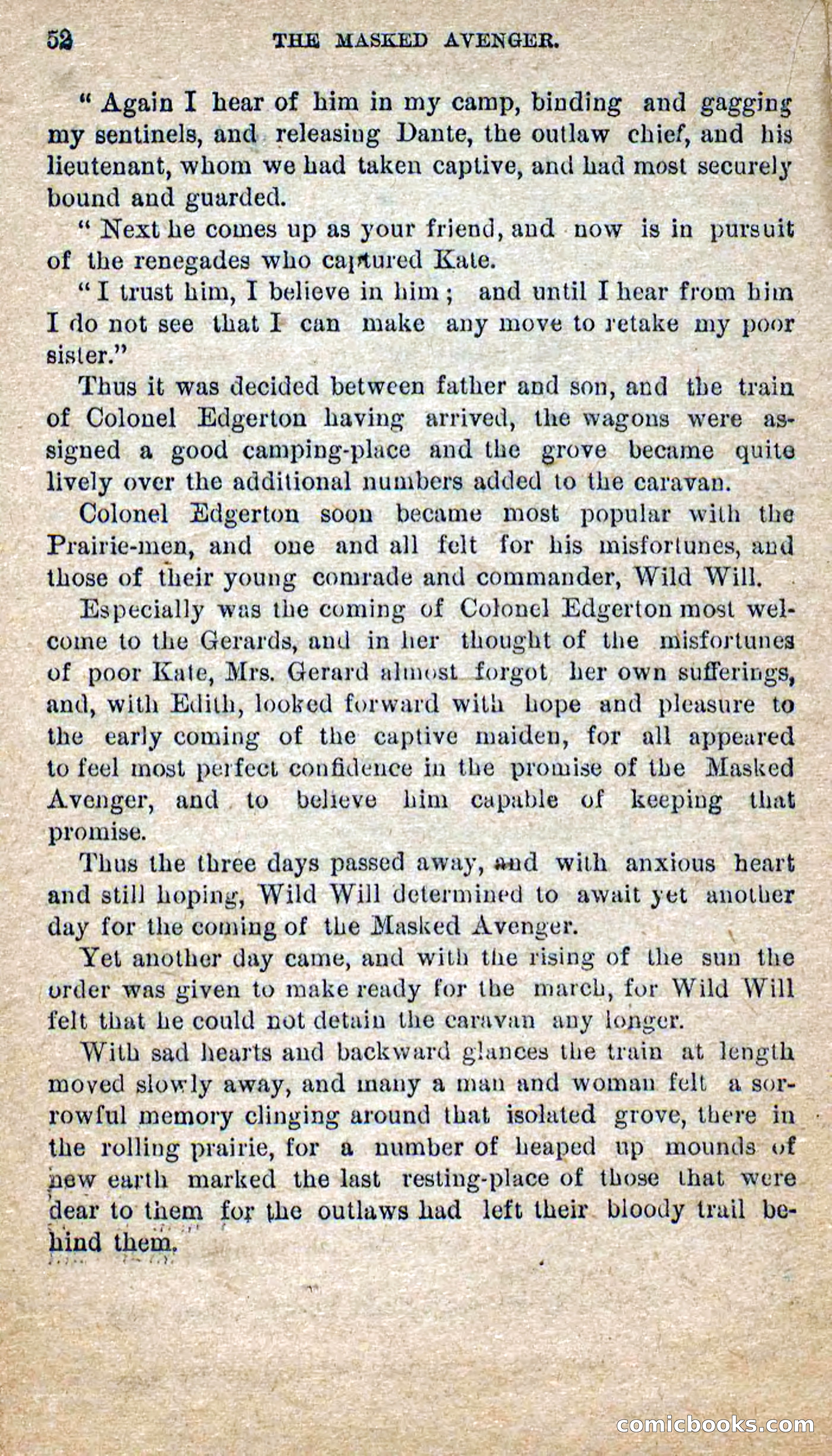 The Masked Avenger; or, Death on the Trail — page 50 of 96