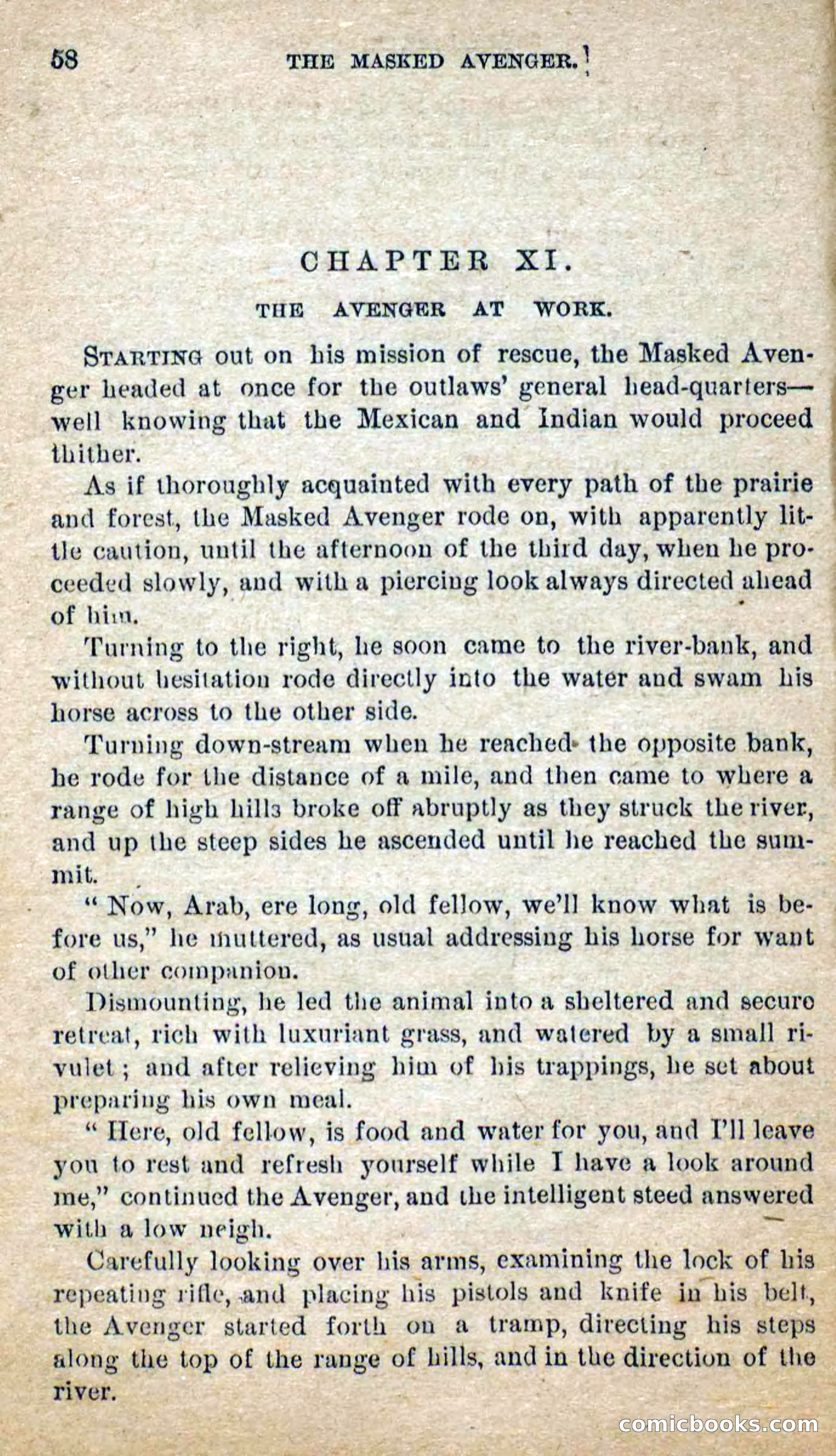 The Masked Avenger; or, Death on the Trail — page 56 of 96