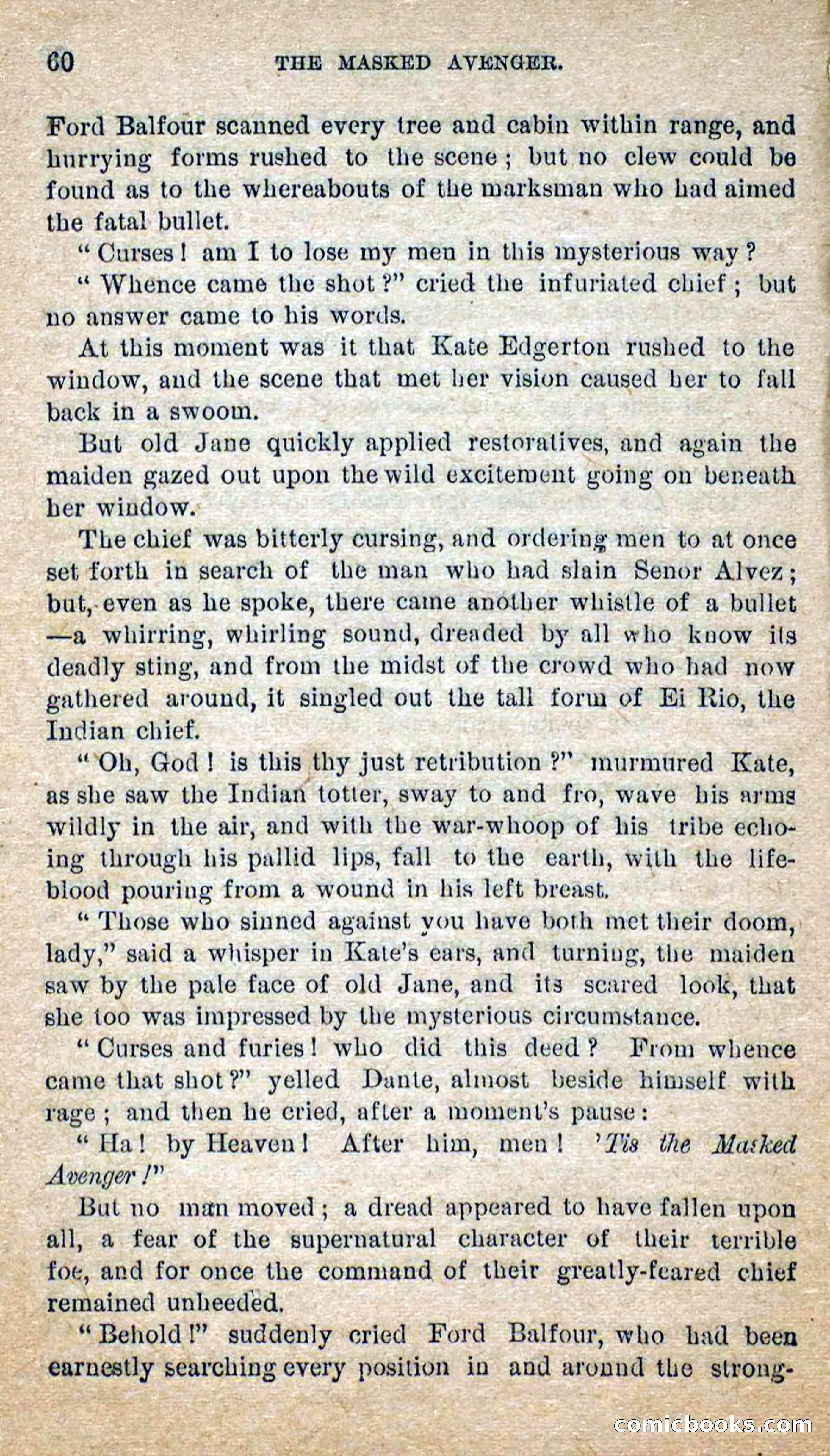 The Masked Avenger; or, Death on the Trail — page 58 of 96