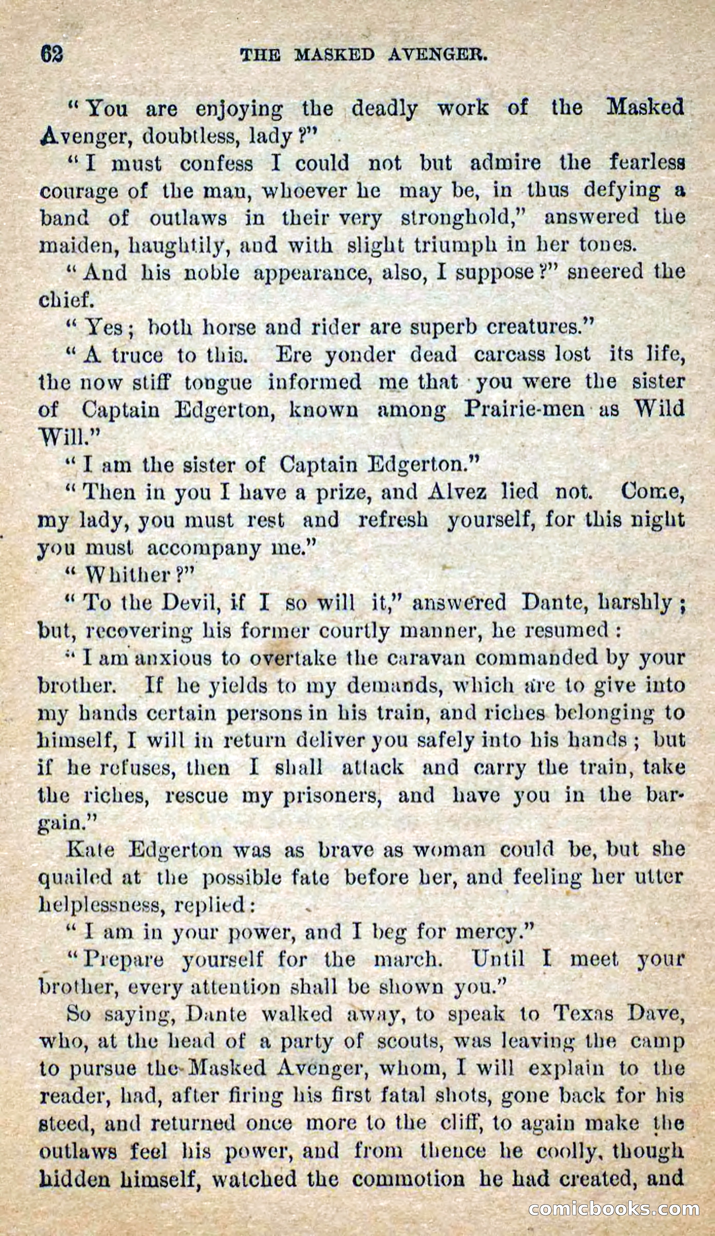 The Masked Avenger; or, Death on the Trail — page 60 of 96