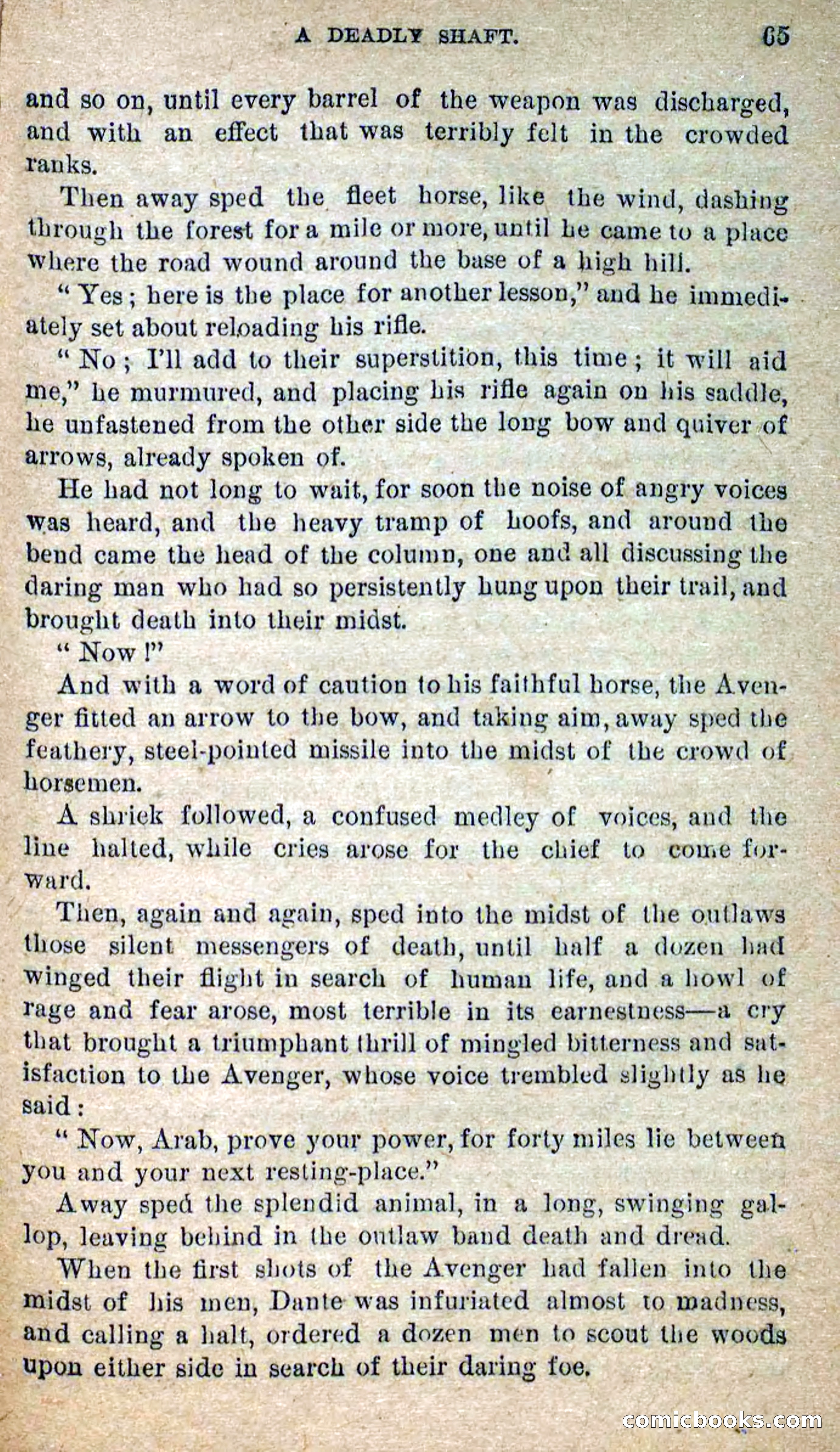 The Masked Avenger; or, Death on the Trail — page 63 of 96