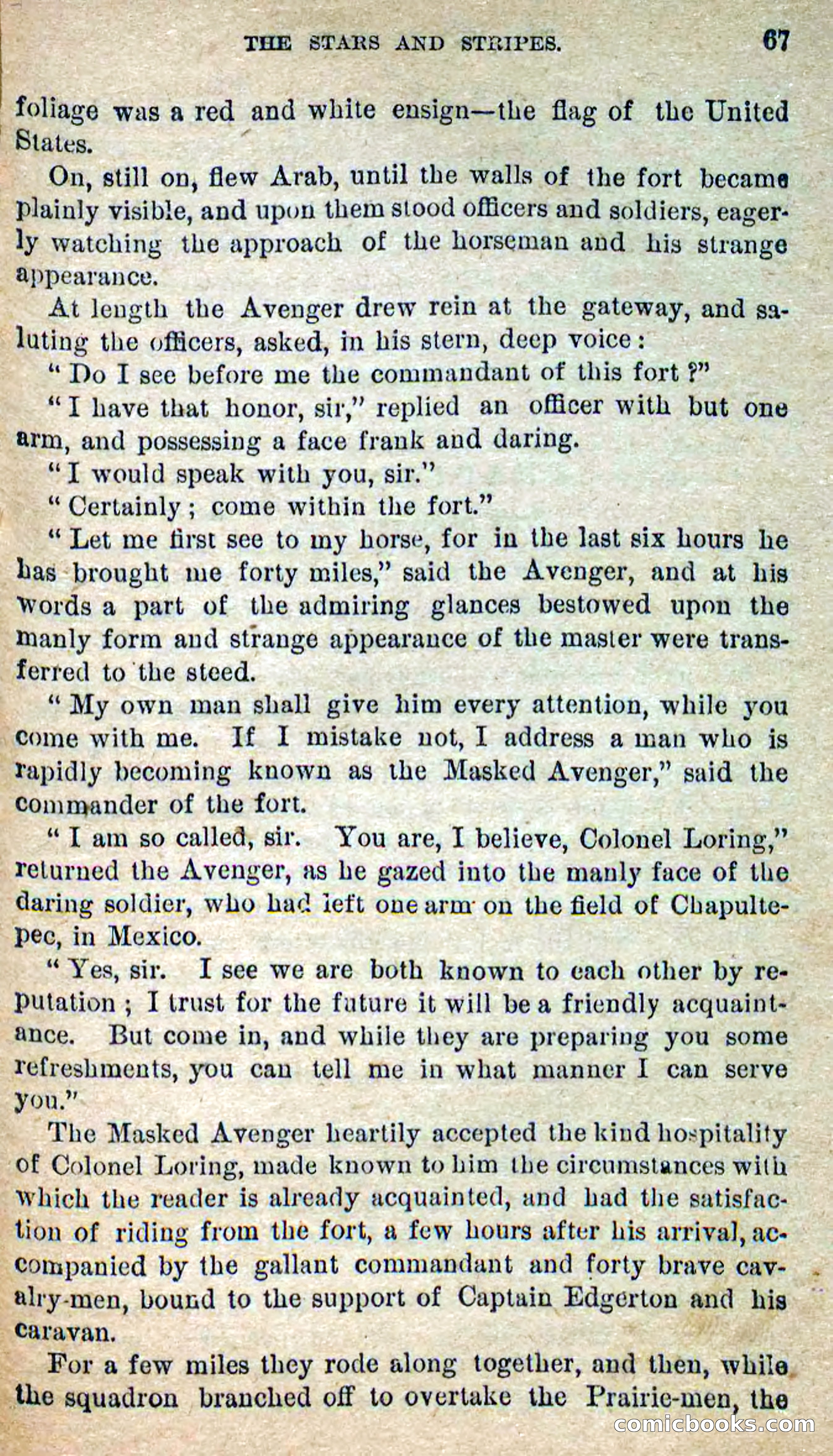 The Masked Avenger; or, Death on the Trail — page 65 of 96