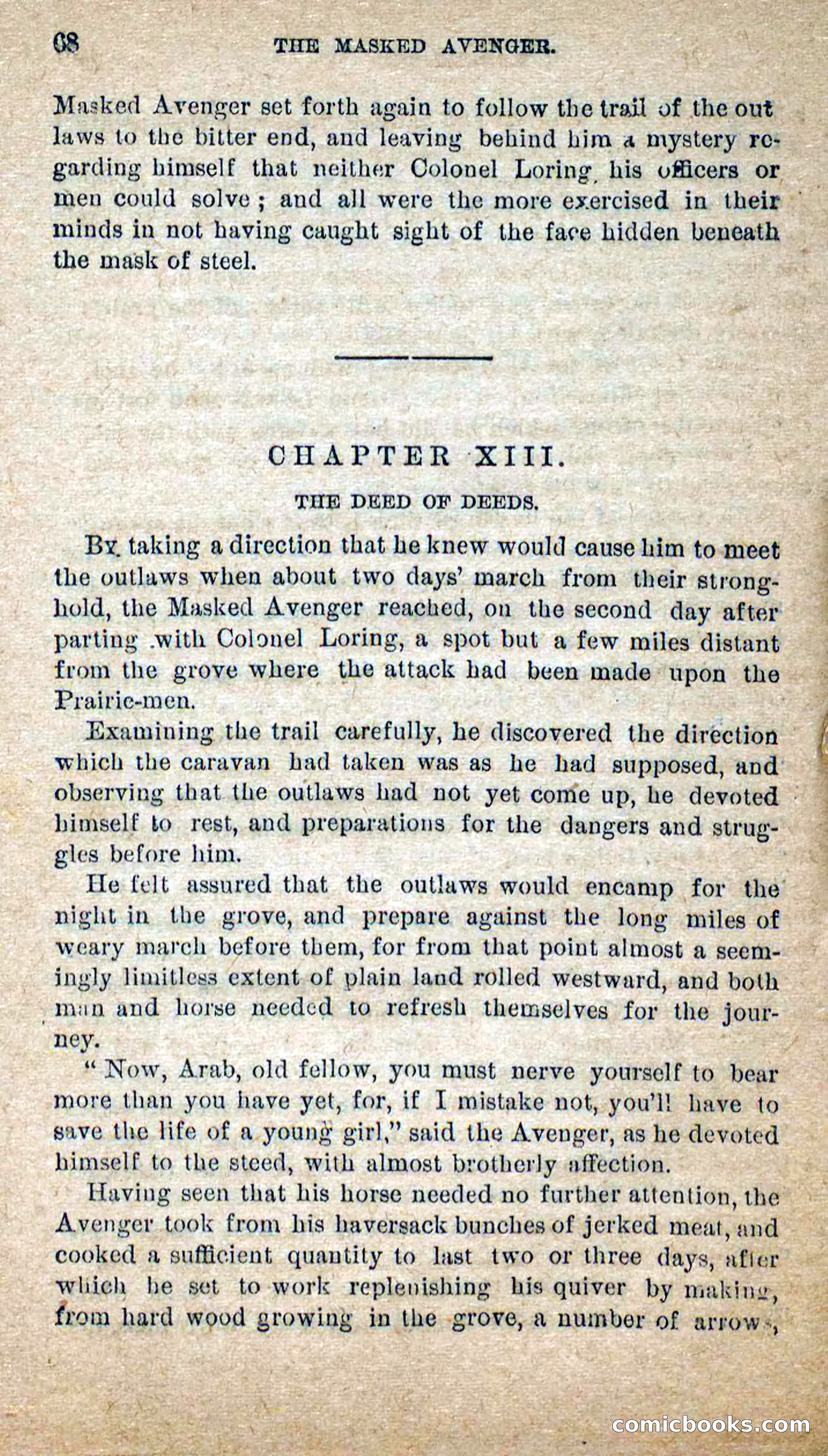 The Masked Avenger; or, Death on the Trail — page 66 of 96