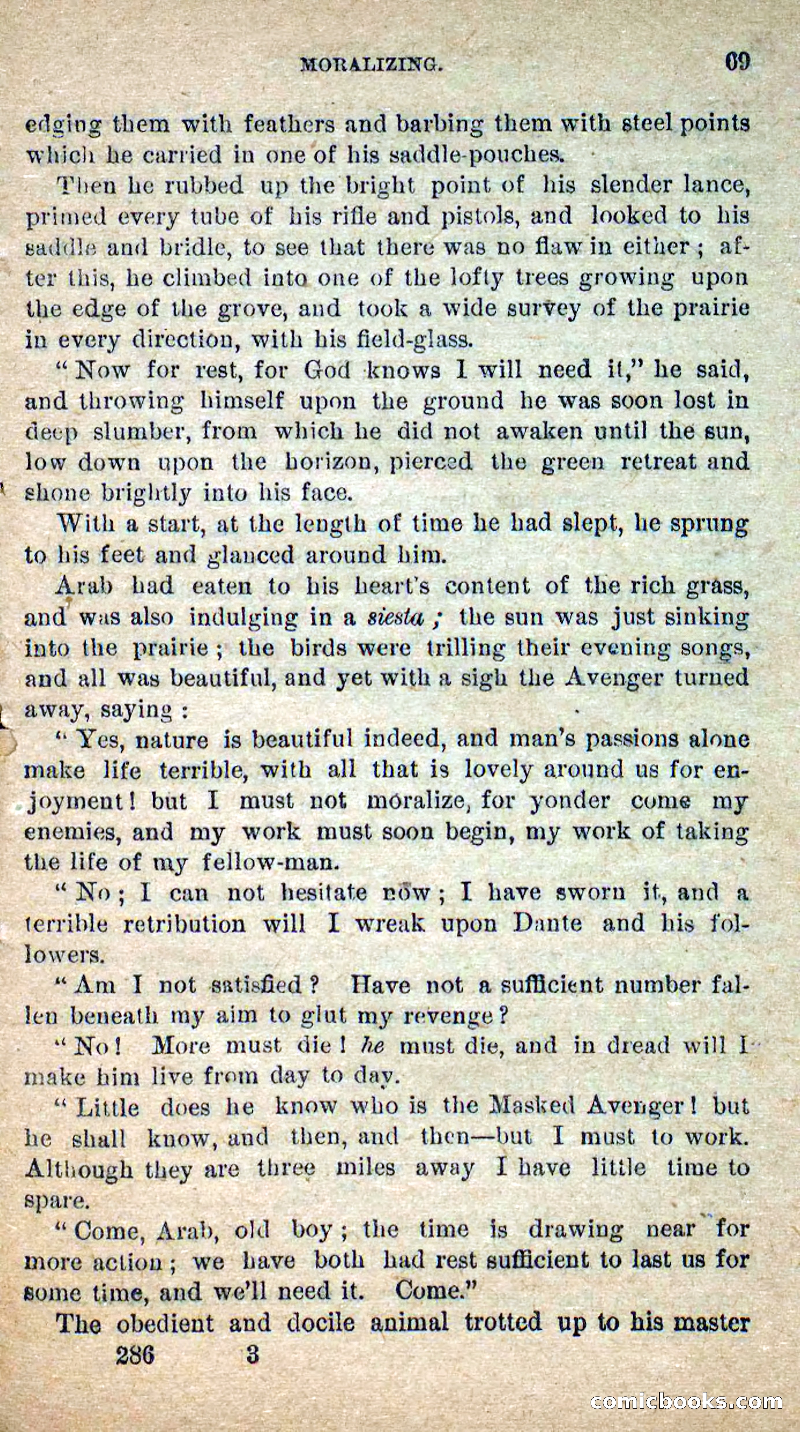 The Masked Avenger; or, Death on the Trail — page 67 of 96