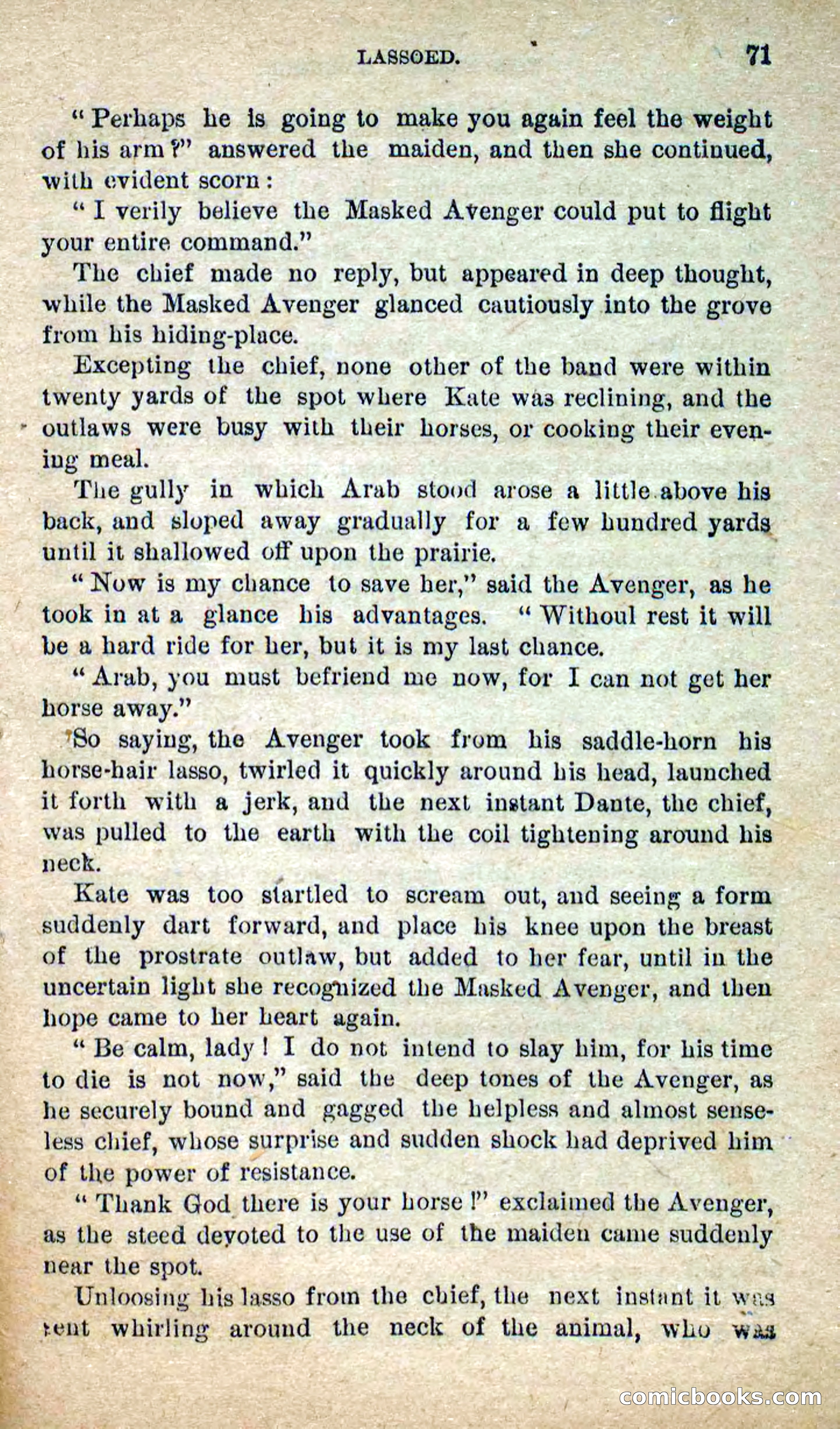 The Masked Avenger; or, Death on the Trail — page 69 of 96