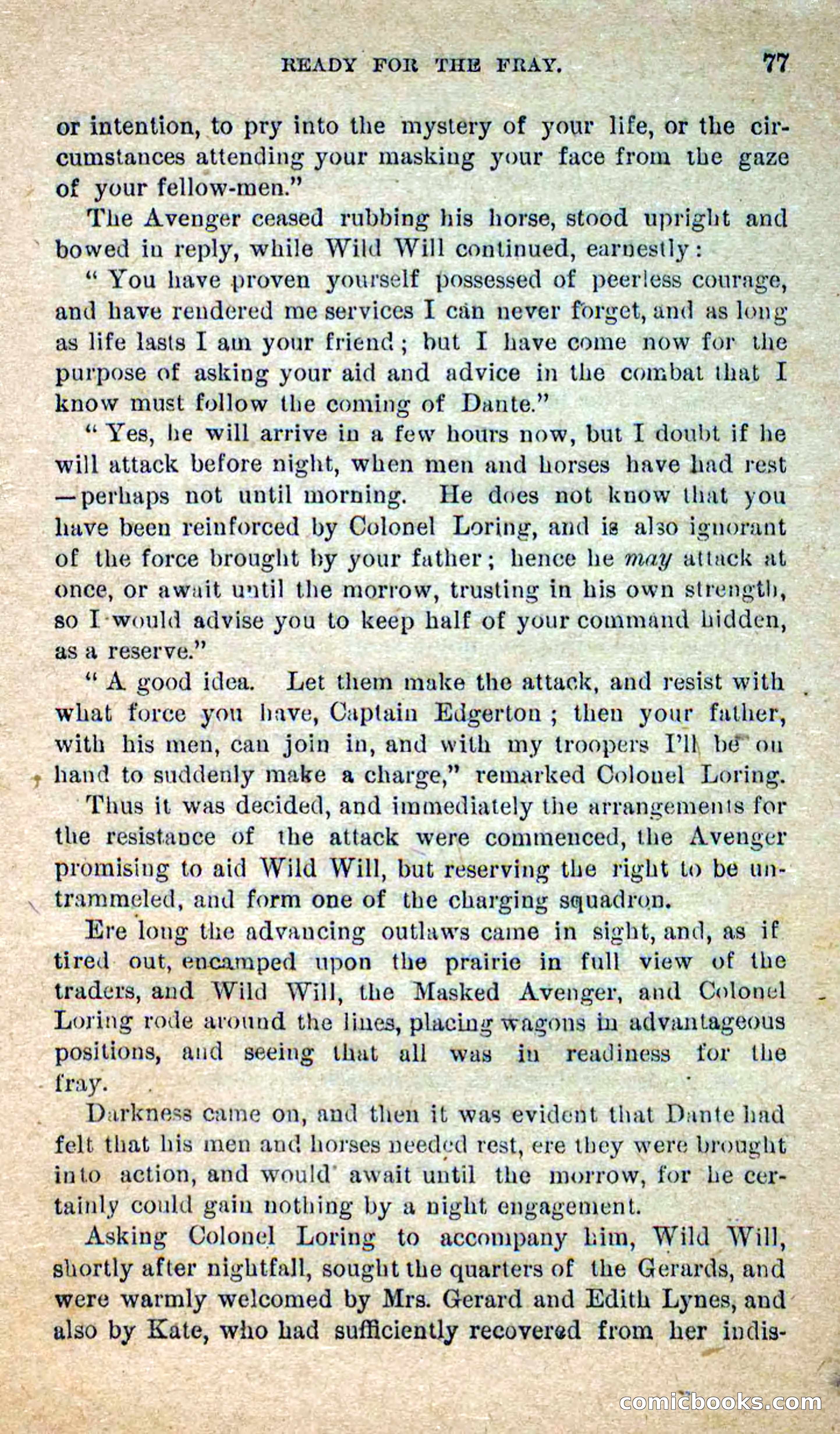 The Masked Avenger; or, Death on the Trail — page 75 of 96