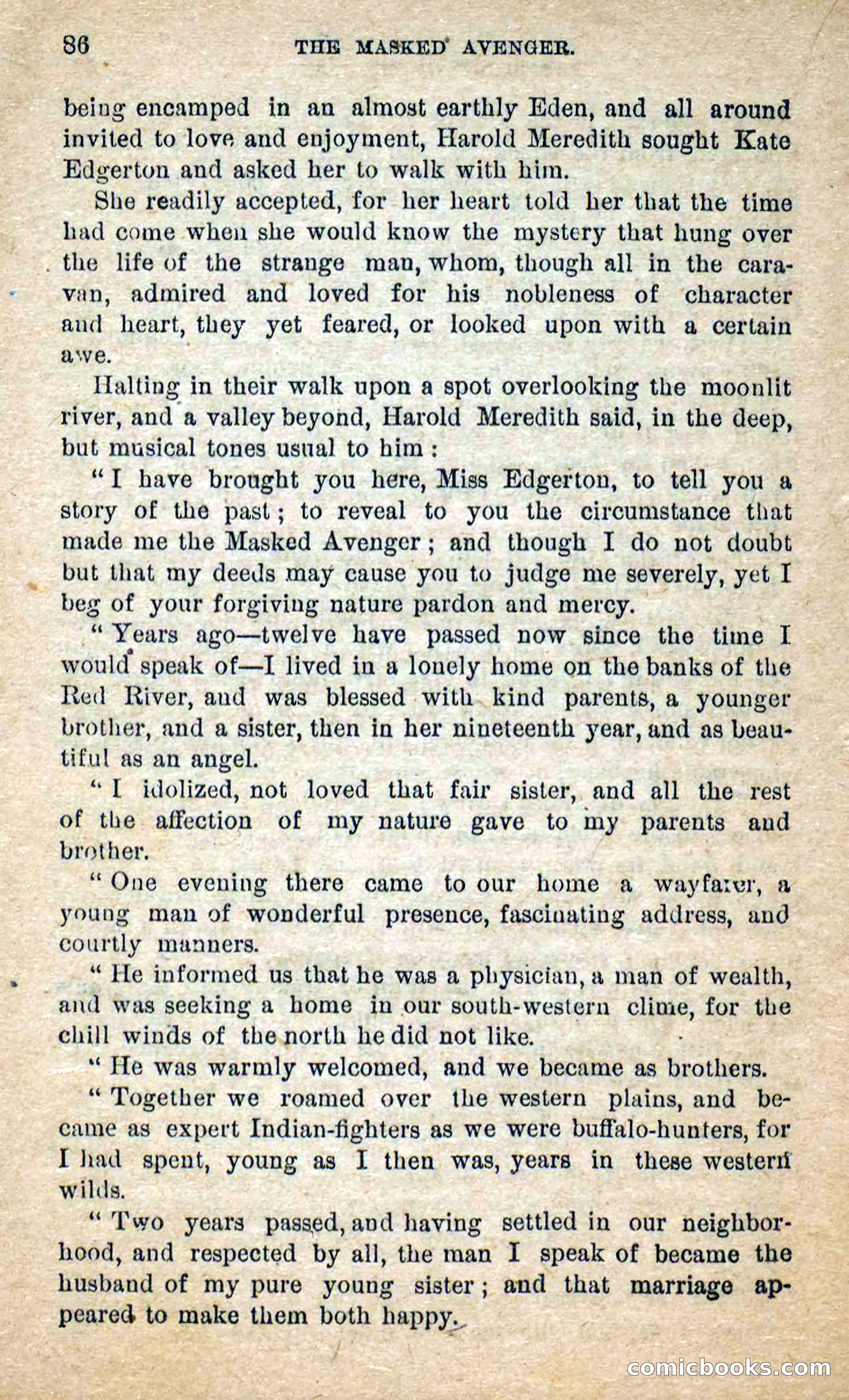 The Masked Avenger; or, Death on the Trail — page 84 of 96