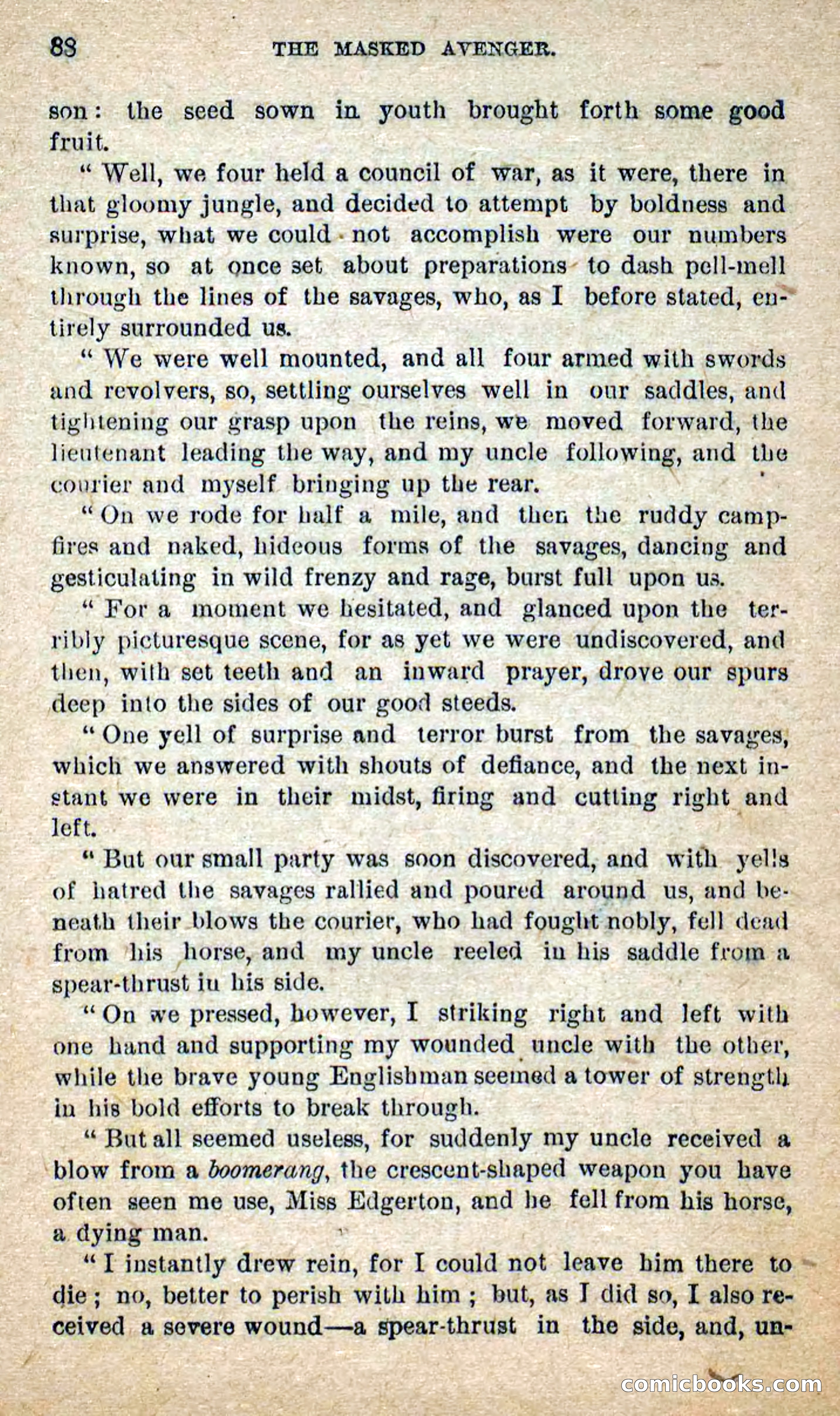 The Masked Avenger; or, Death on the Trail — page 86 of 96