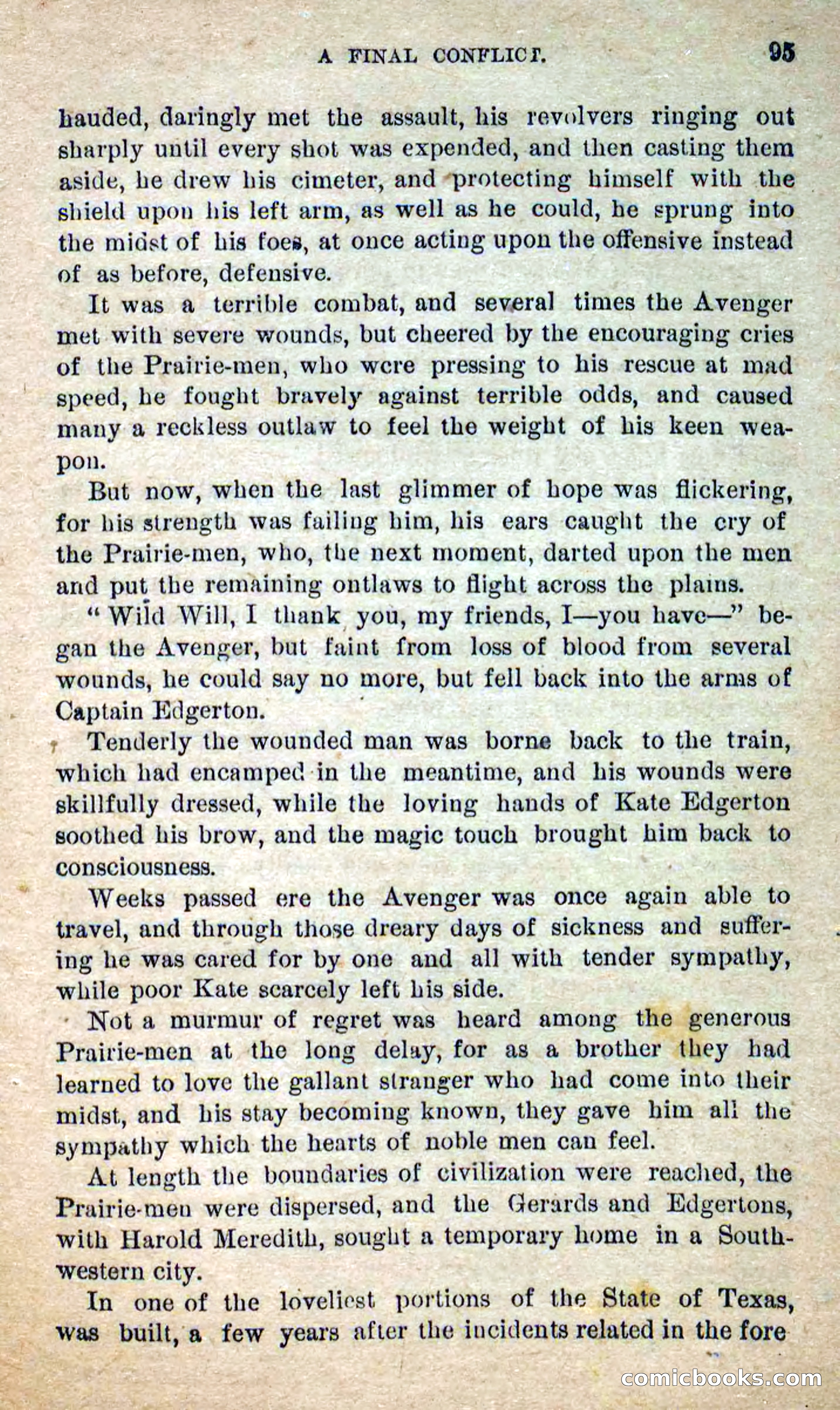 The Masked Avenger; or, Death on the Trail — page 93 of 96