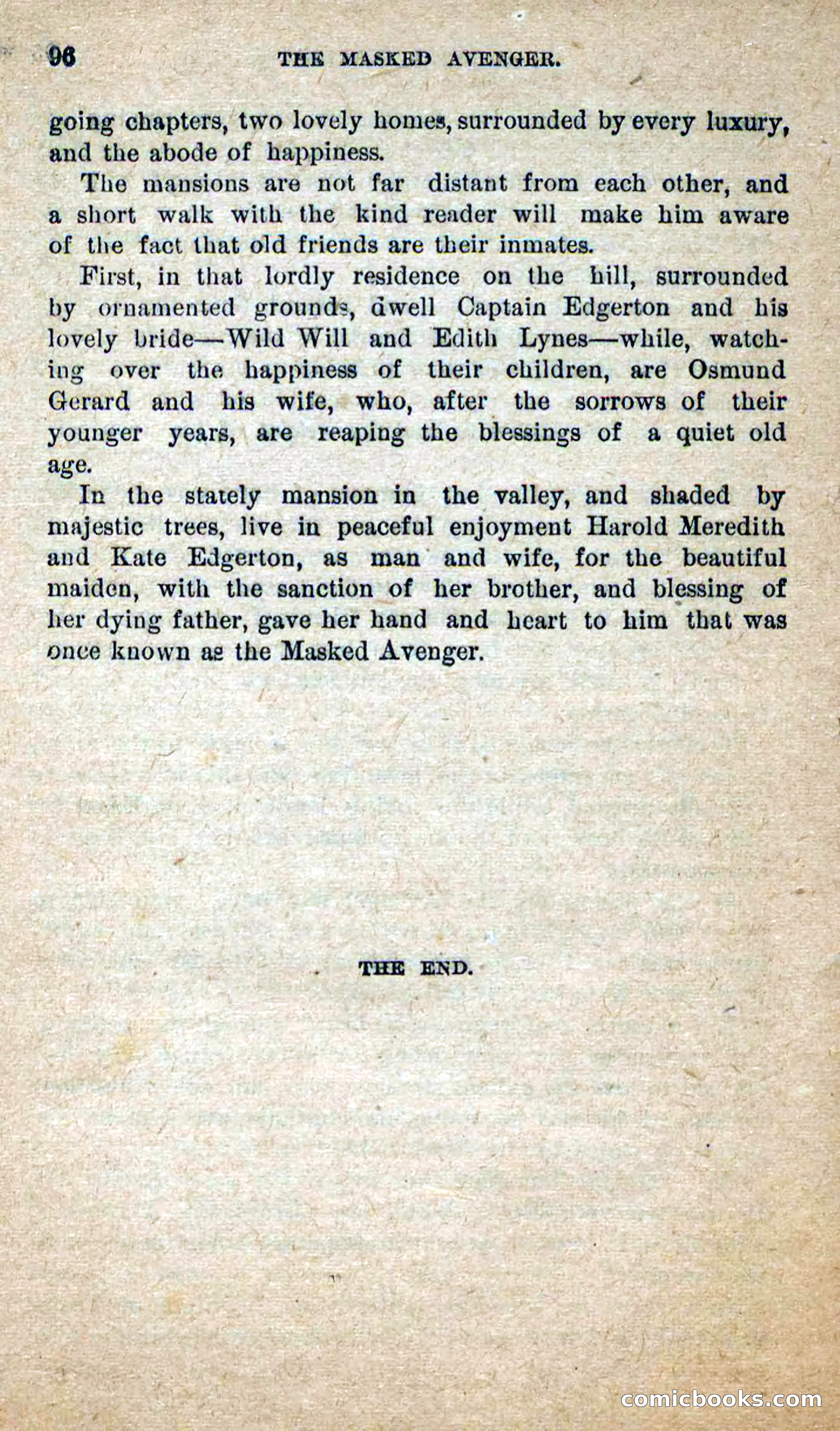 The Masked Avenger; or, Death on the Trail — page 94 of 96