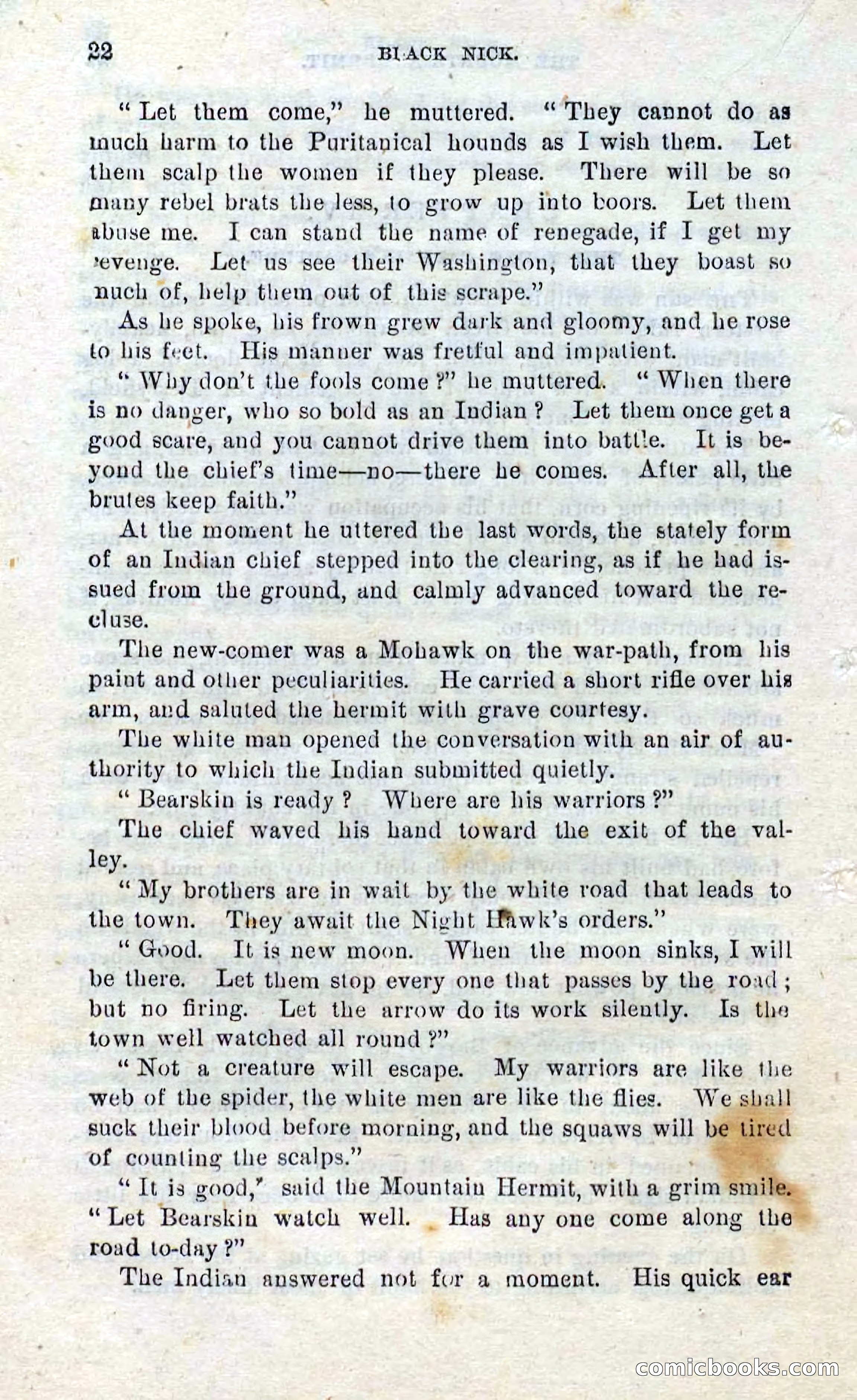 Beadle's Dime Novels No. 297: Black Nick — page 20 of 100