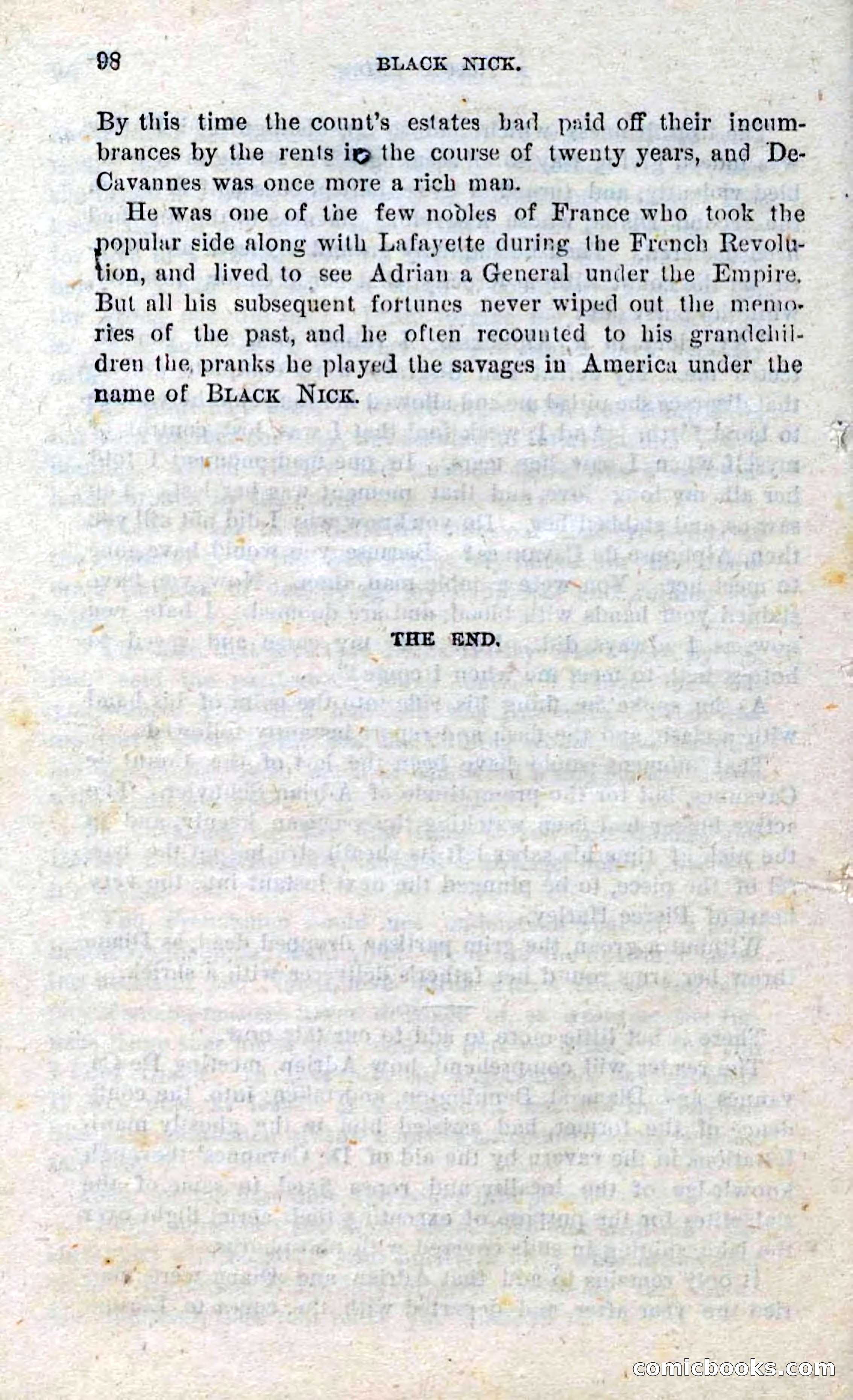 Beadle's Dime Novels No. 297: Black Nick — page 96 of 100