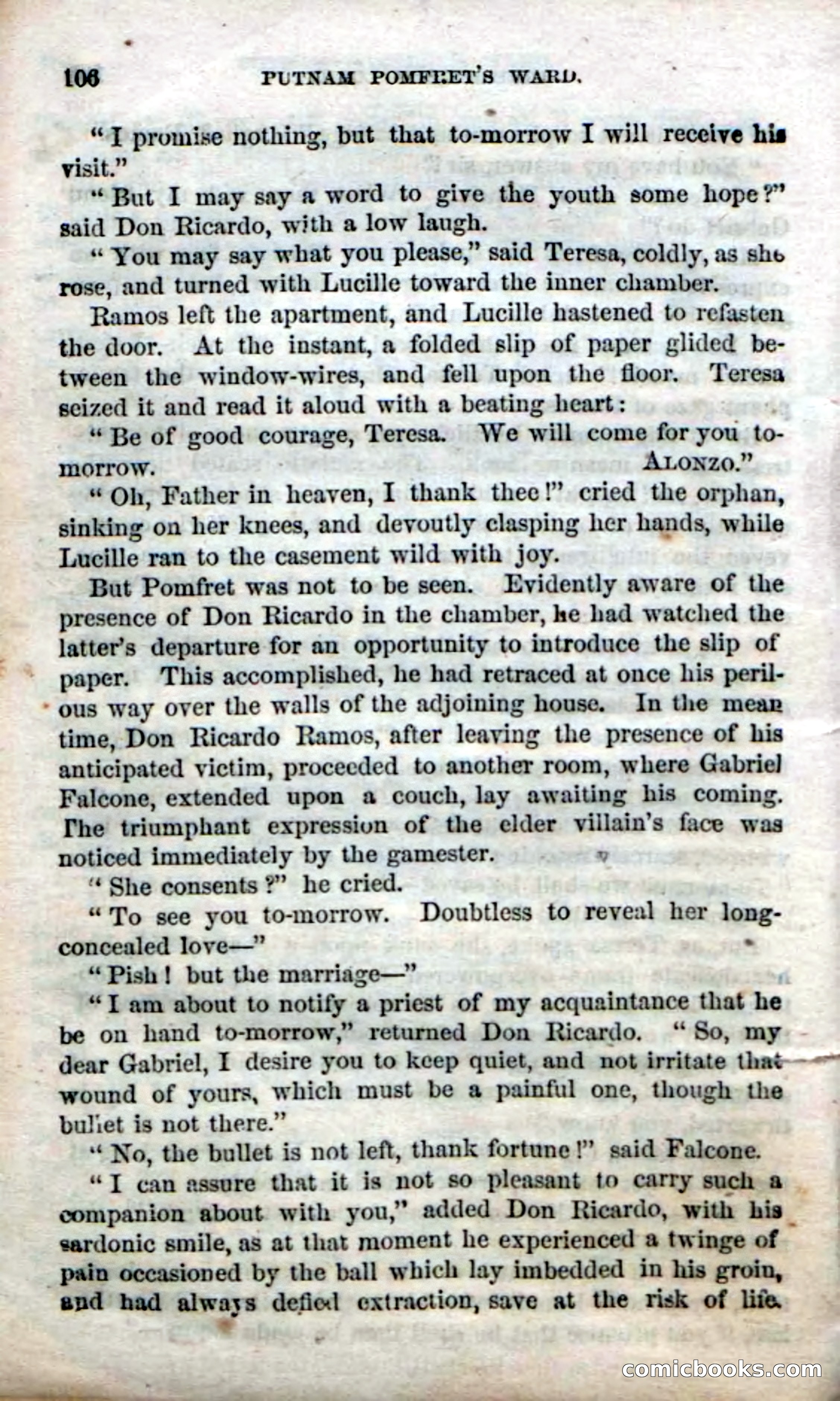 Beadle's Dime Novels No. 30: Popham Frett's Ward — page 108 of 118