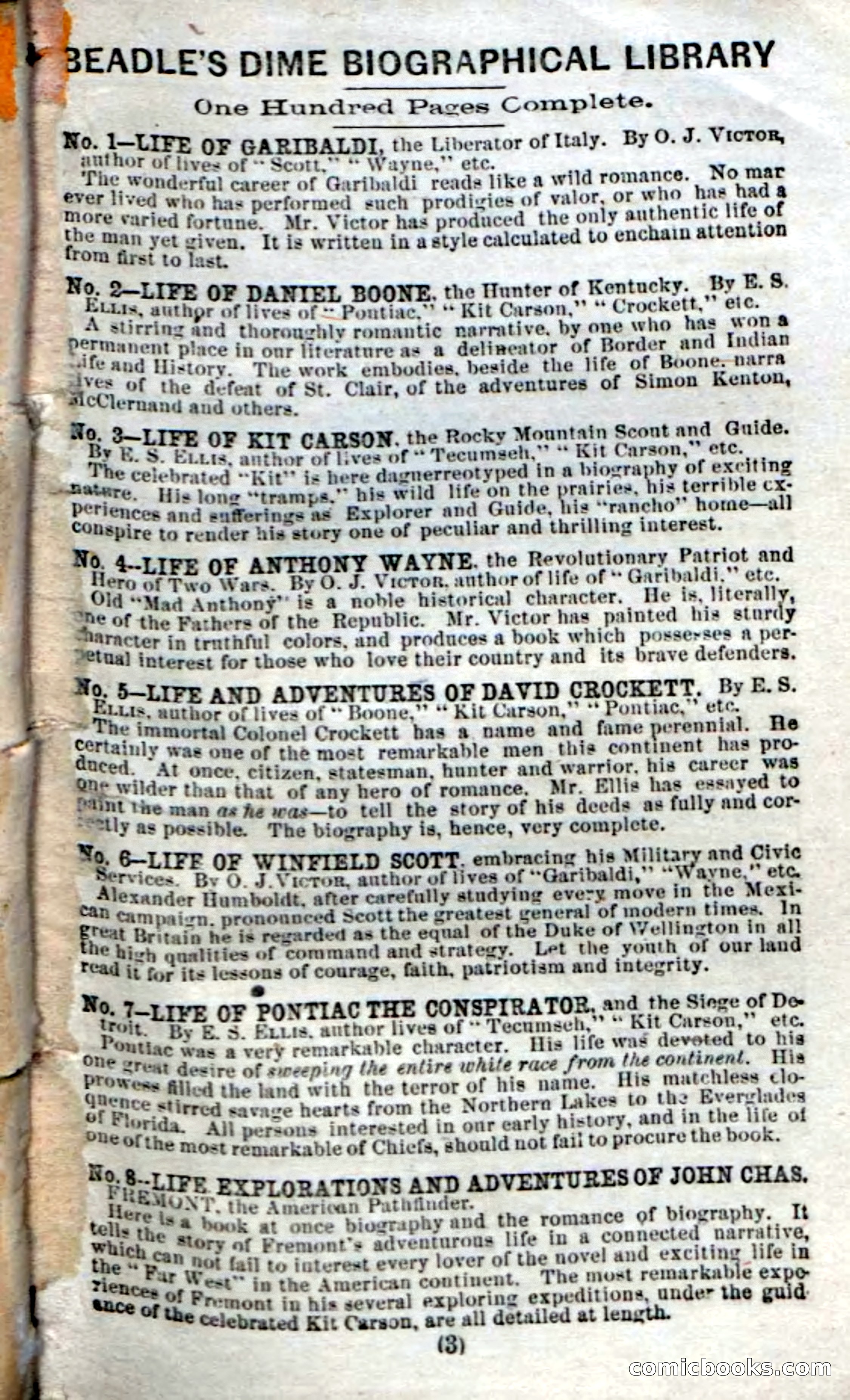 Beadle's Dime Novels No. 30: Popham Frett's Ward — page 115 of 118