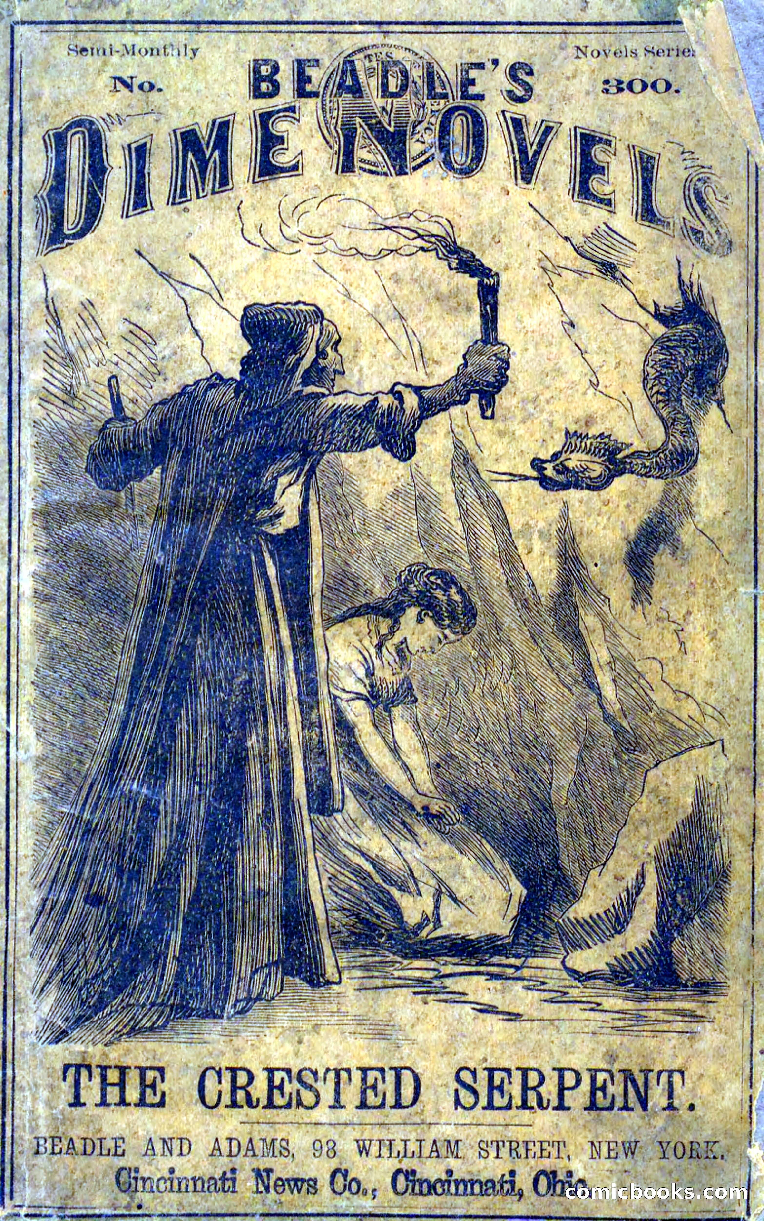 Beadle's Dime Novels No. 300: The Crested Serpent — page 1 of 100