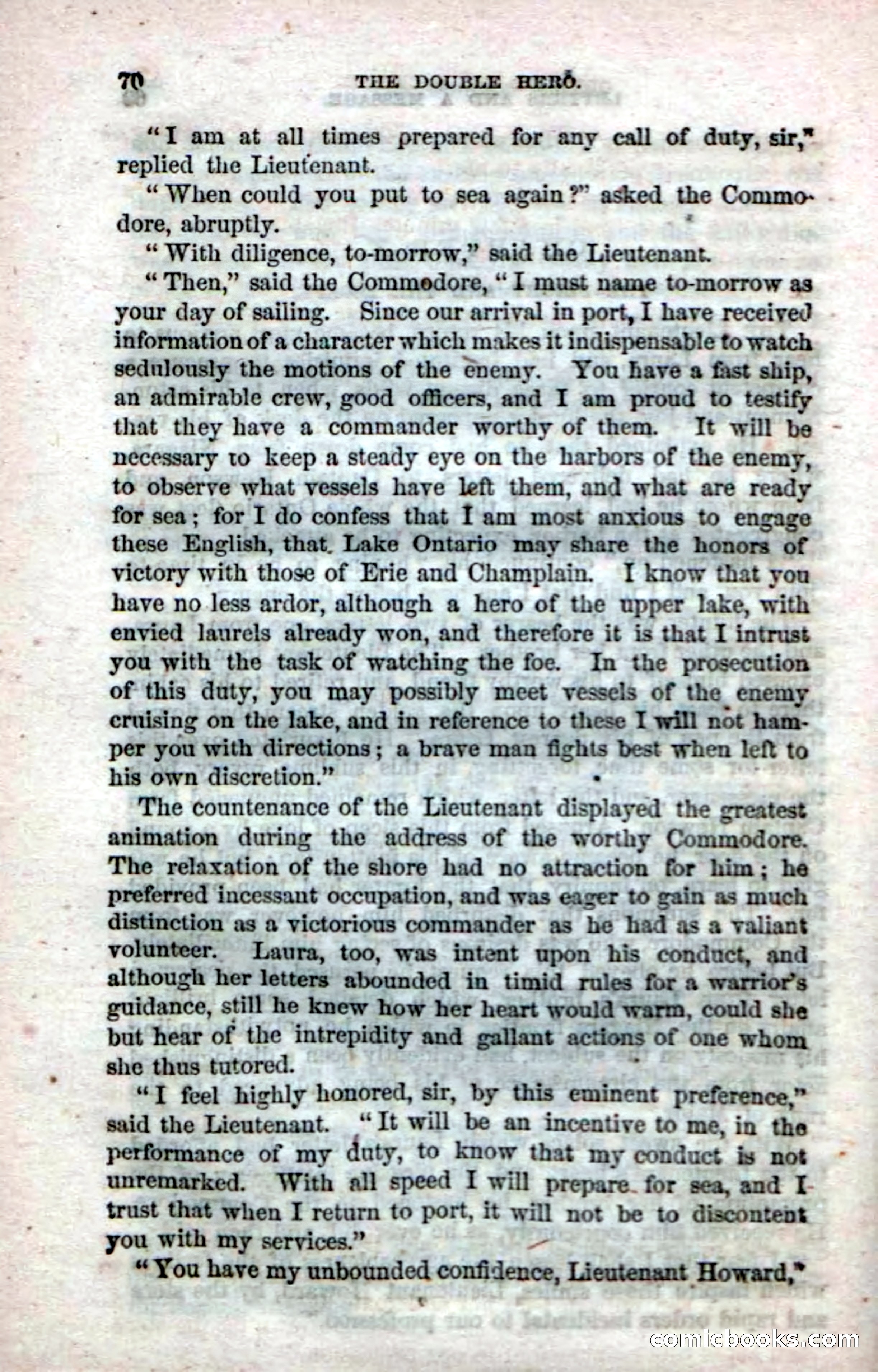 The Double Hero: A Tale of Sea and Land, During the War of 1812 — page 72 of 108