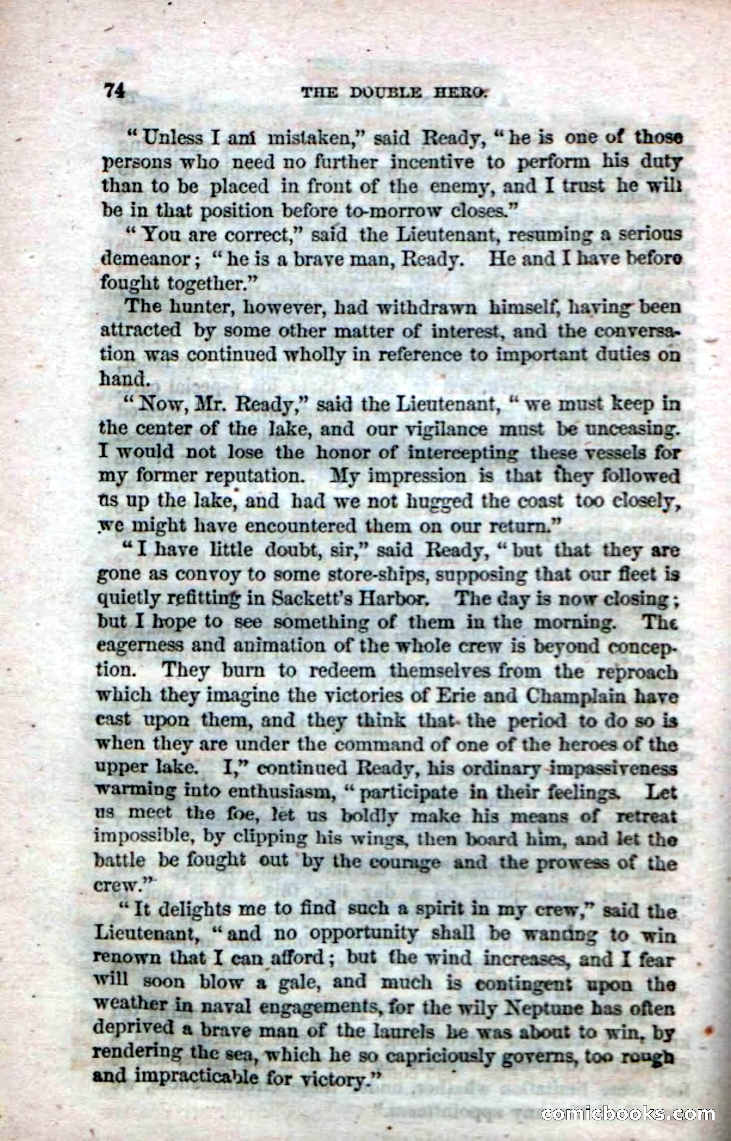 The Double Hero: A Tale of Sea and Land, During the War of 1812 — page 76 of 108