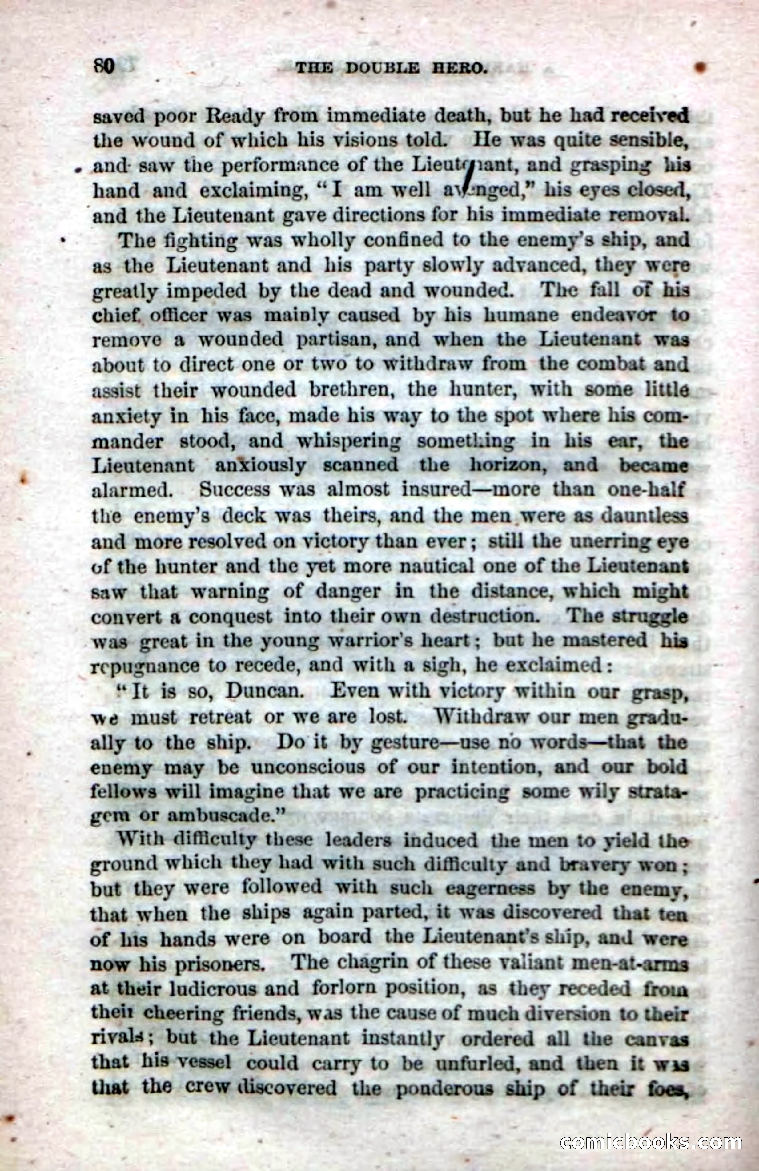 The Double Hero: A Tale of Sea and Land, During the War of 1812 — page 82 of 108