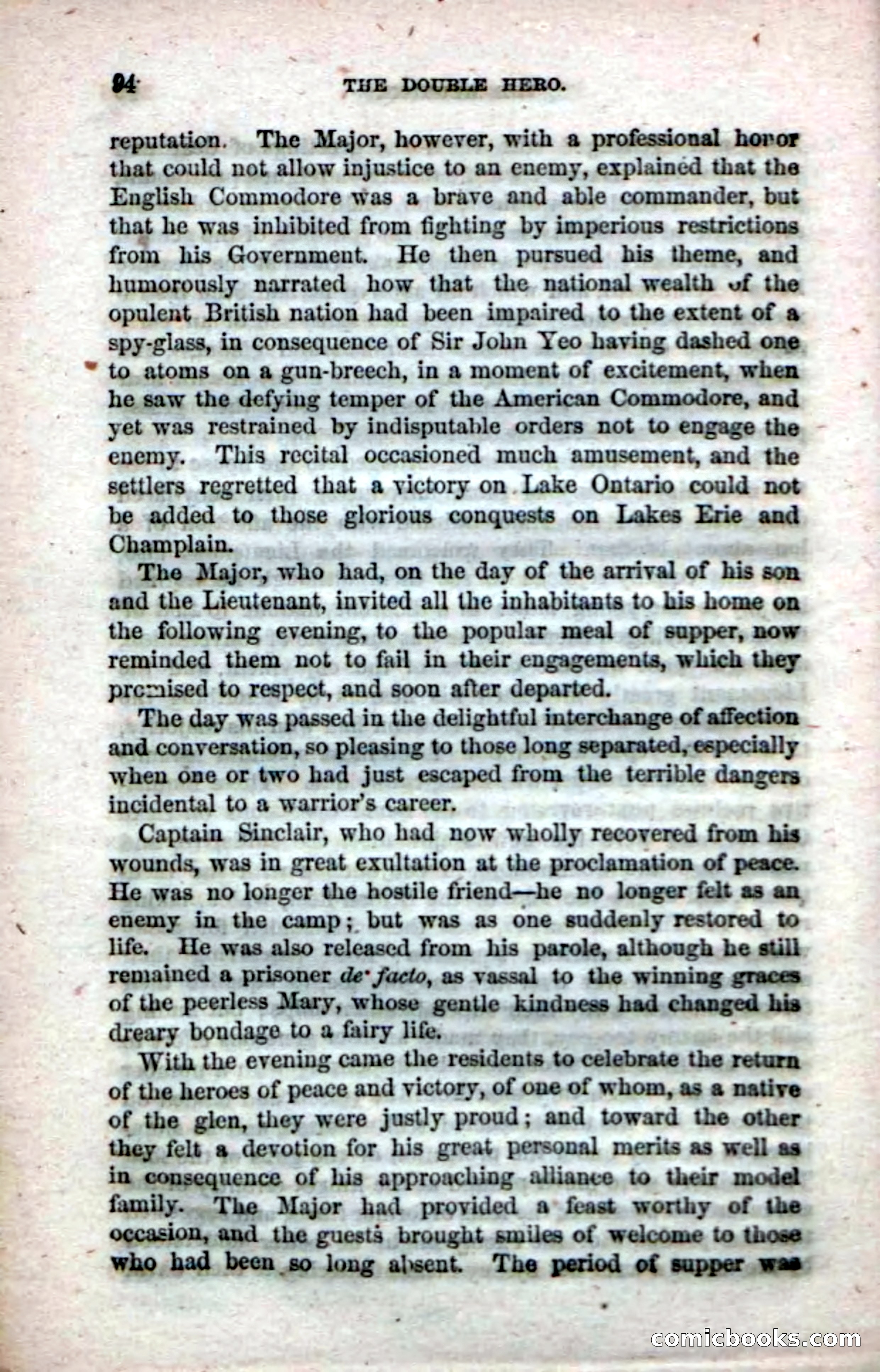 The Double Hero: A Tale of Sea and Land, During the War of 1812 — page 96 of 108