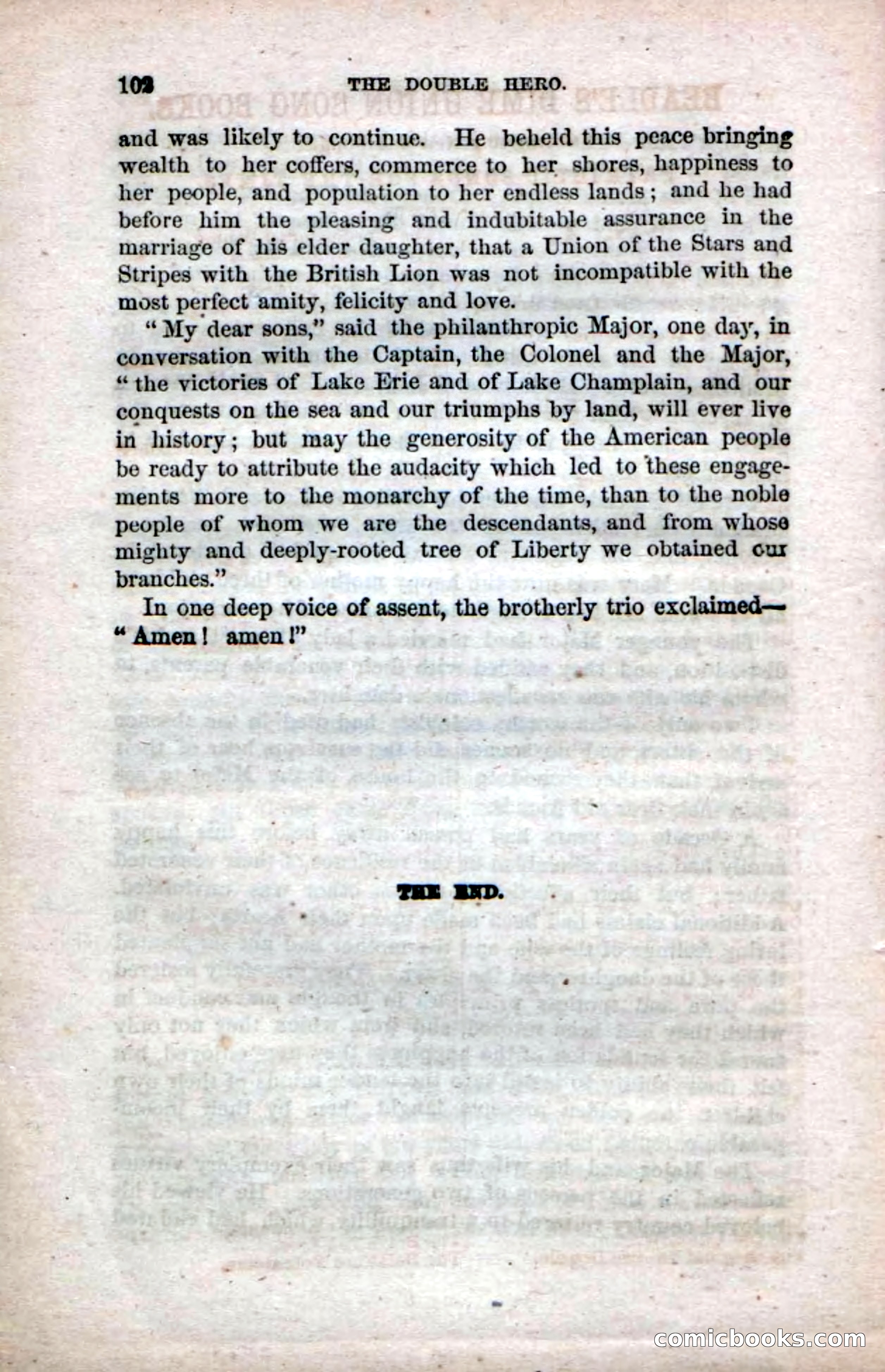 The Double Hero: A Tale of Sea and Land, During the War of 1812 — page 104 of 108