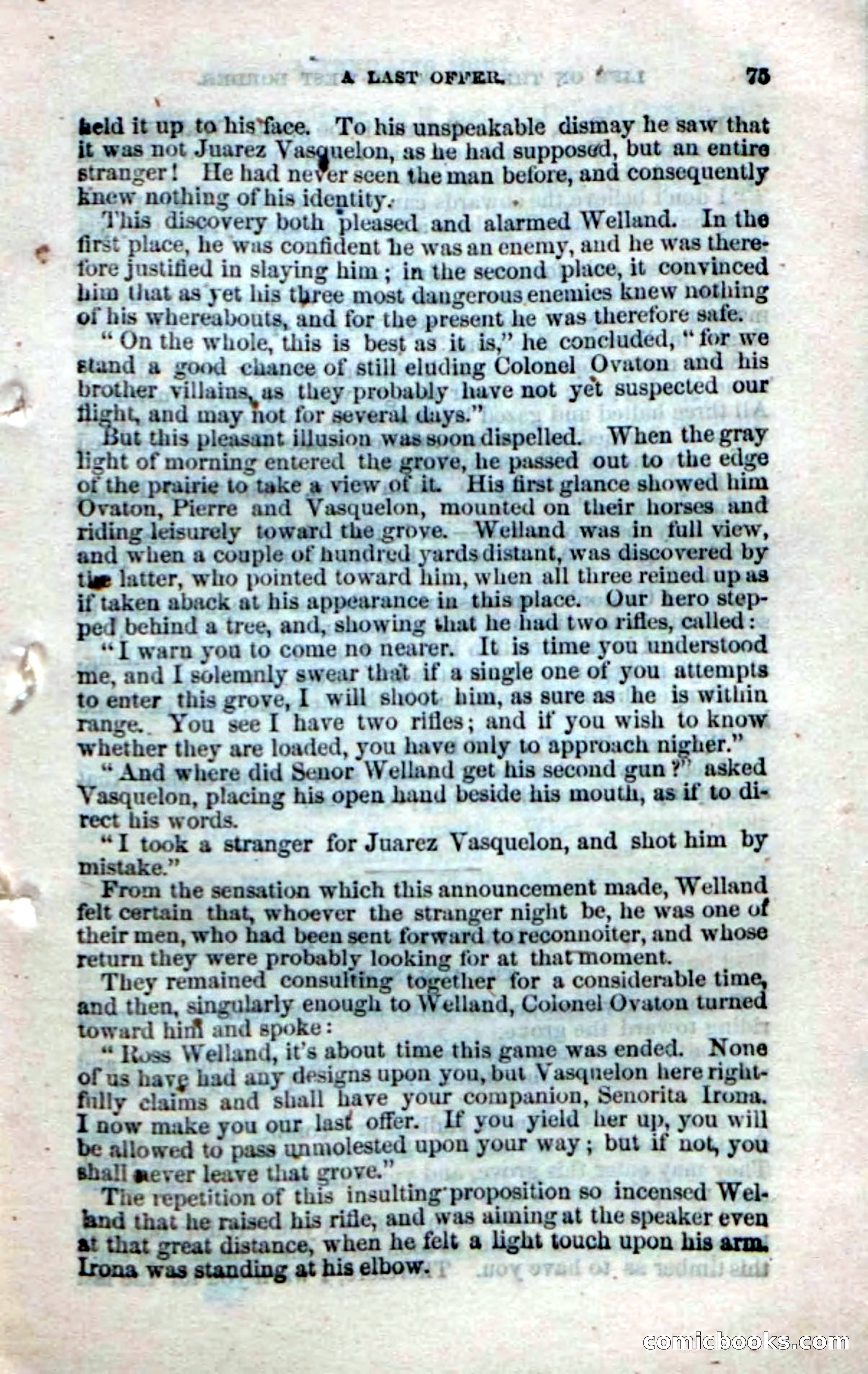 Beadle's Dime Novels No. 32 — page 73 of 100