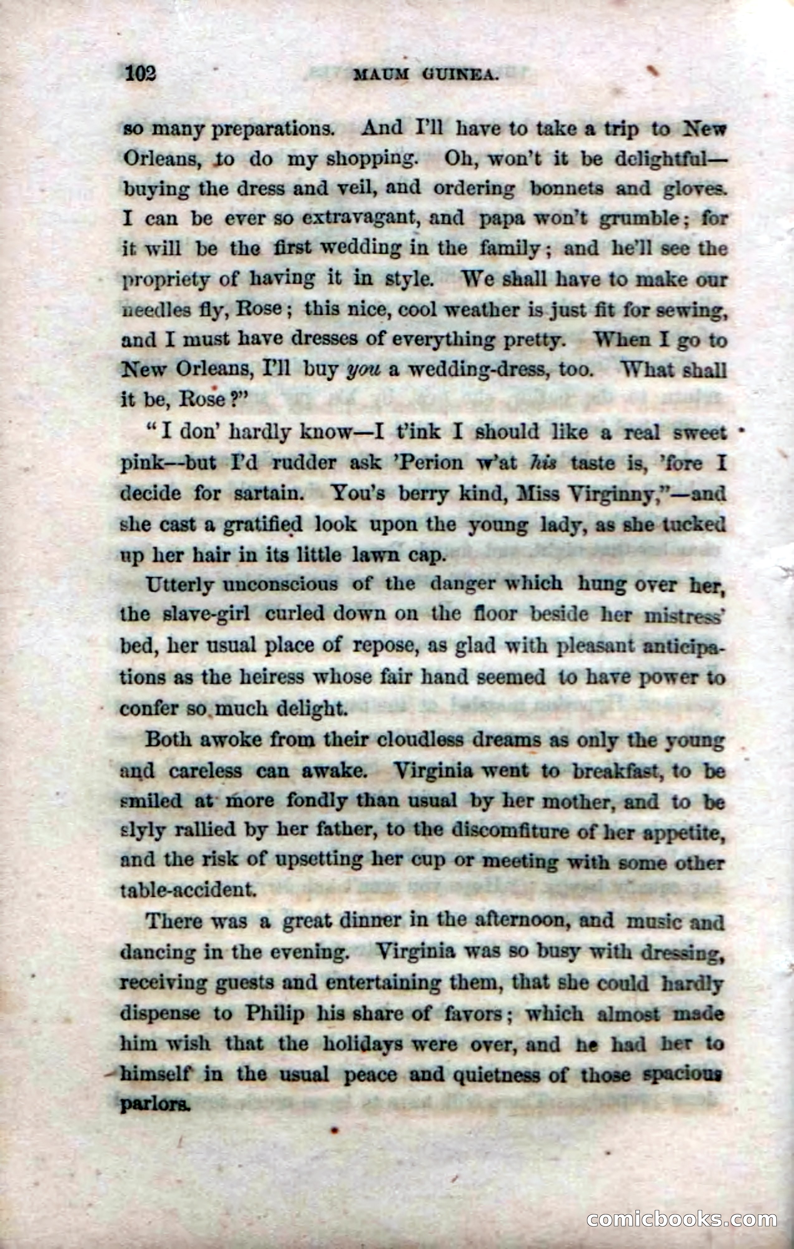 Beadle's Dime Novels No. 33: Maum Guinea and Her Plantation Children — page 110 of 228