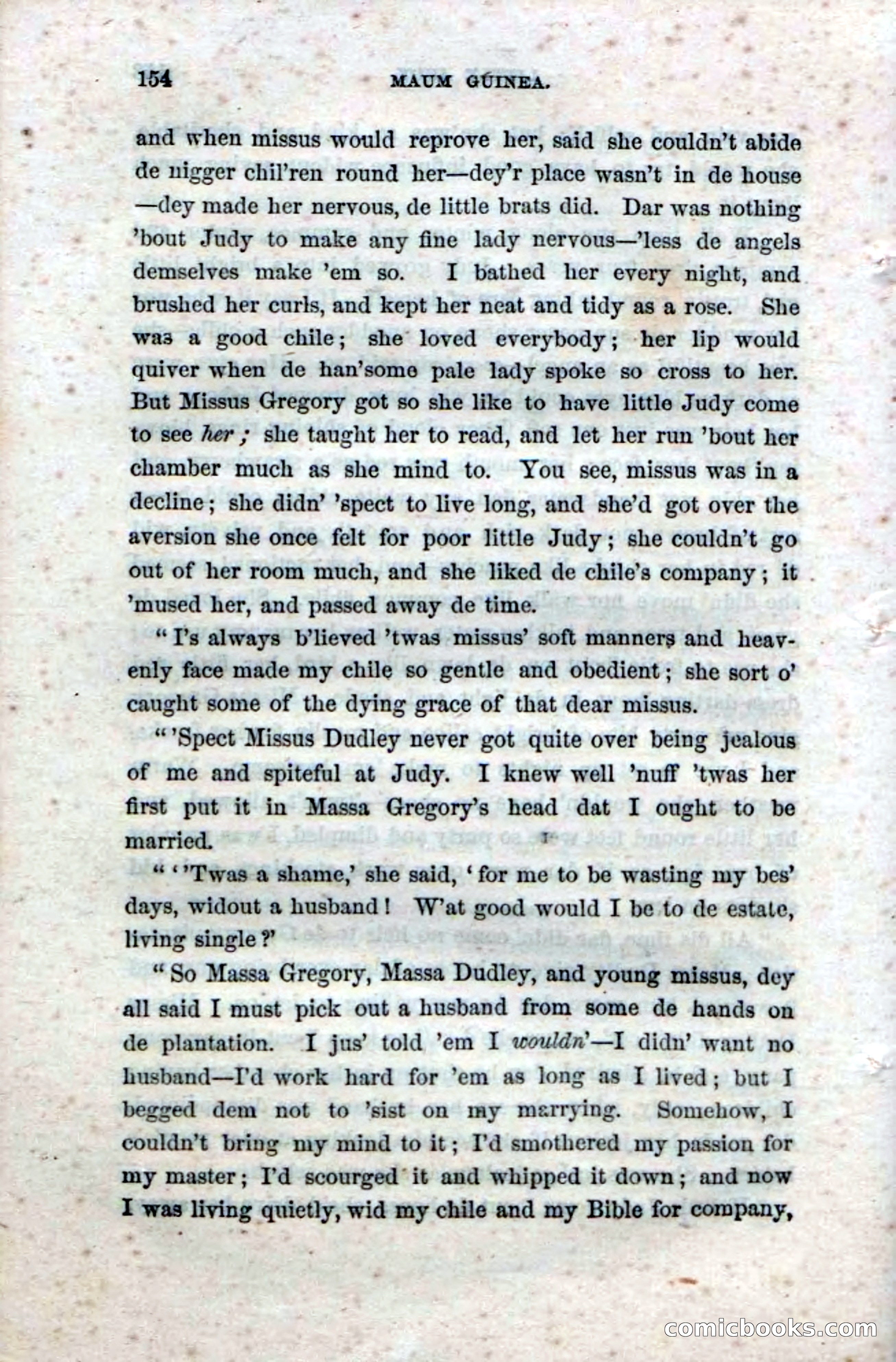 Beadle's Dime Novels No. 33: Maum Guinea and Her Plantation Children — page 164 of 228