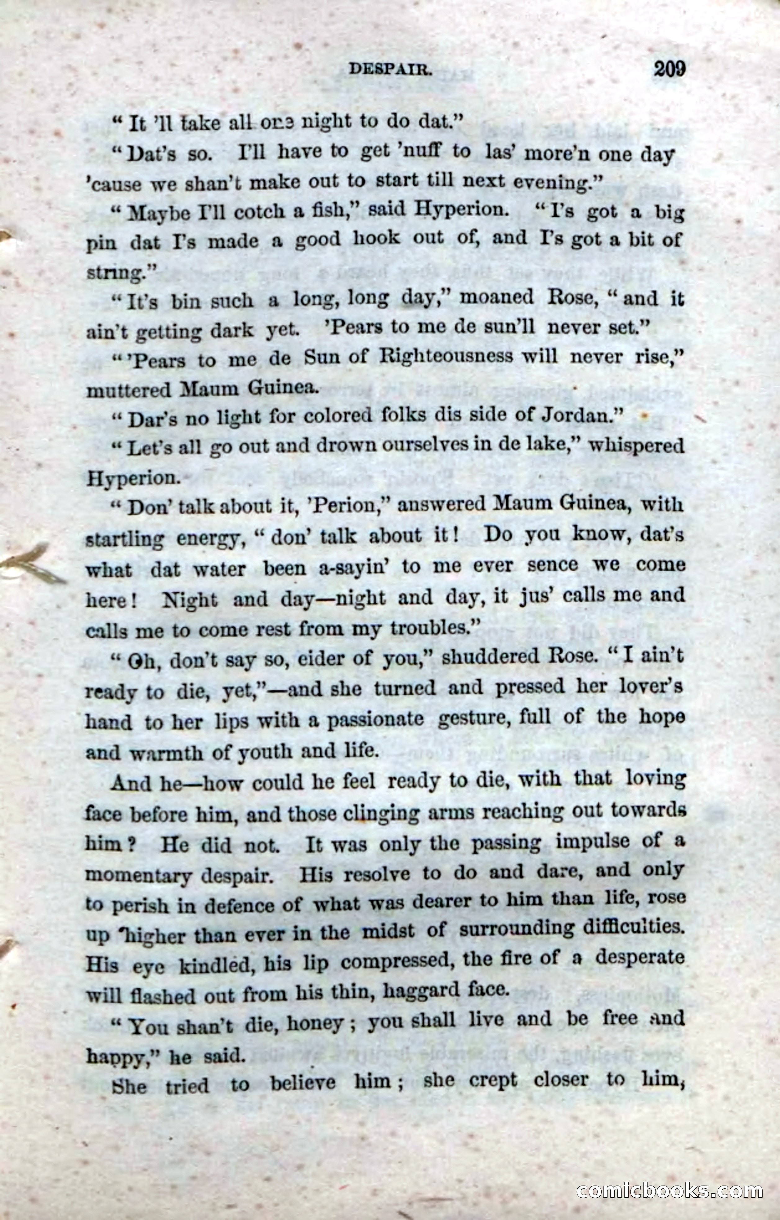 Beadle's Dime Novels No. 33: Maum Guinea and Her Plantation Children — page 219 of 228