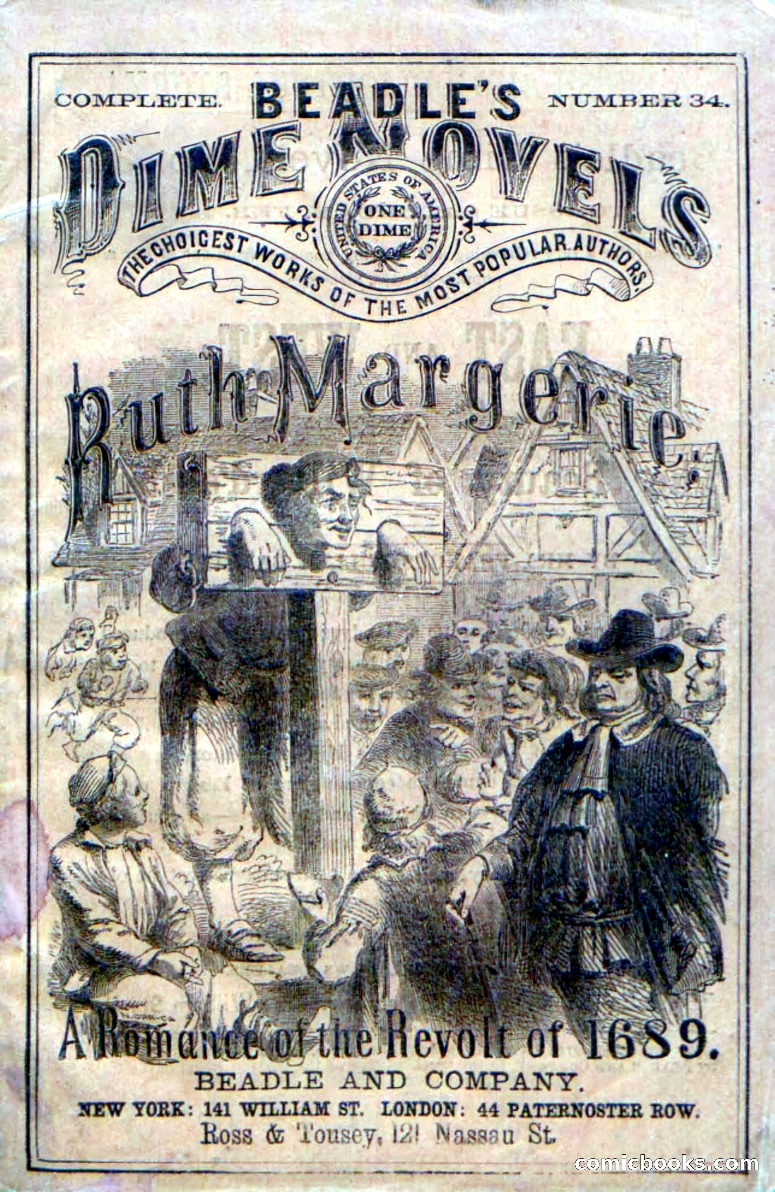 Beadle's Dime Novels, No. 34: Ruth Margerie — page 1 of 113