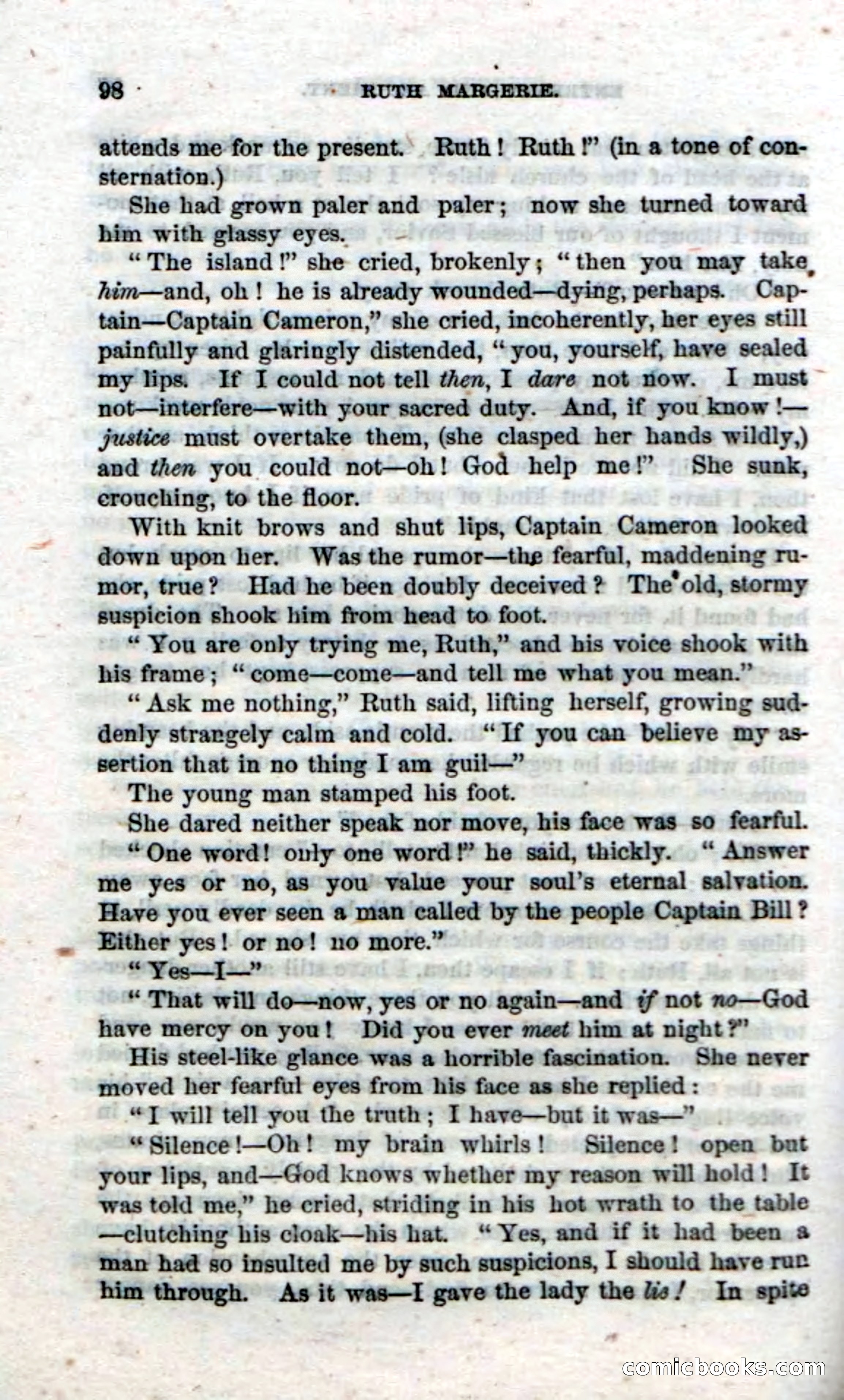 Beadle's Dime Novels, No. 34: Ruth Margerie — page 100 of 113