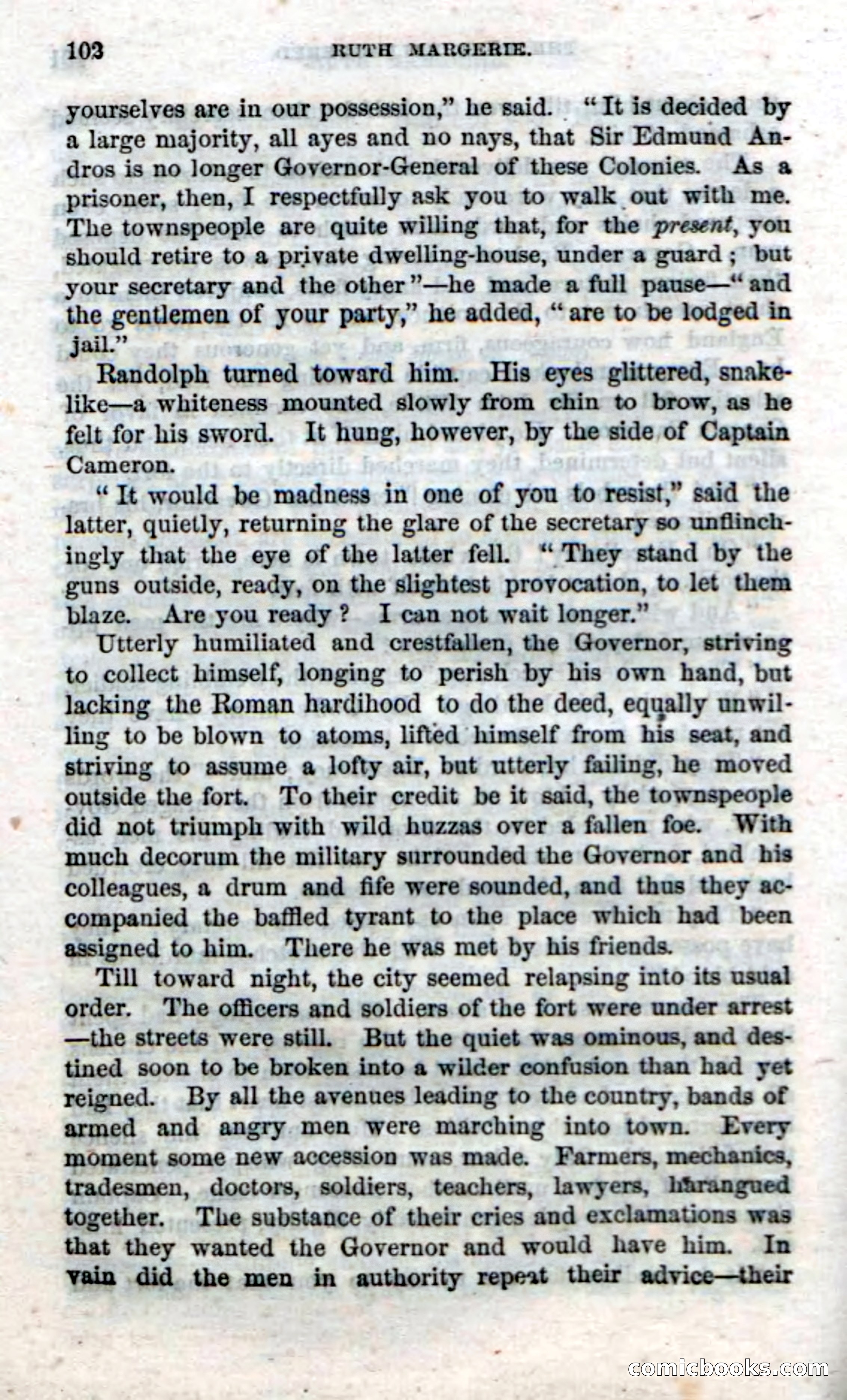 Beadle's Dime Novels, No. 34: Ruth Margerie — page 104 of 113