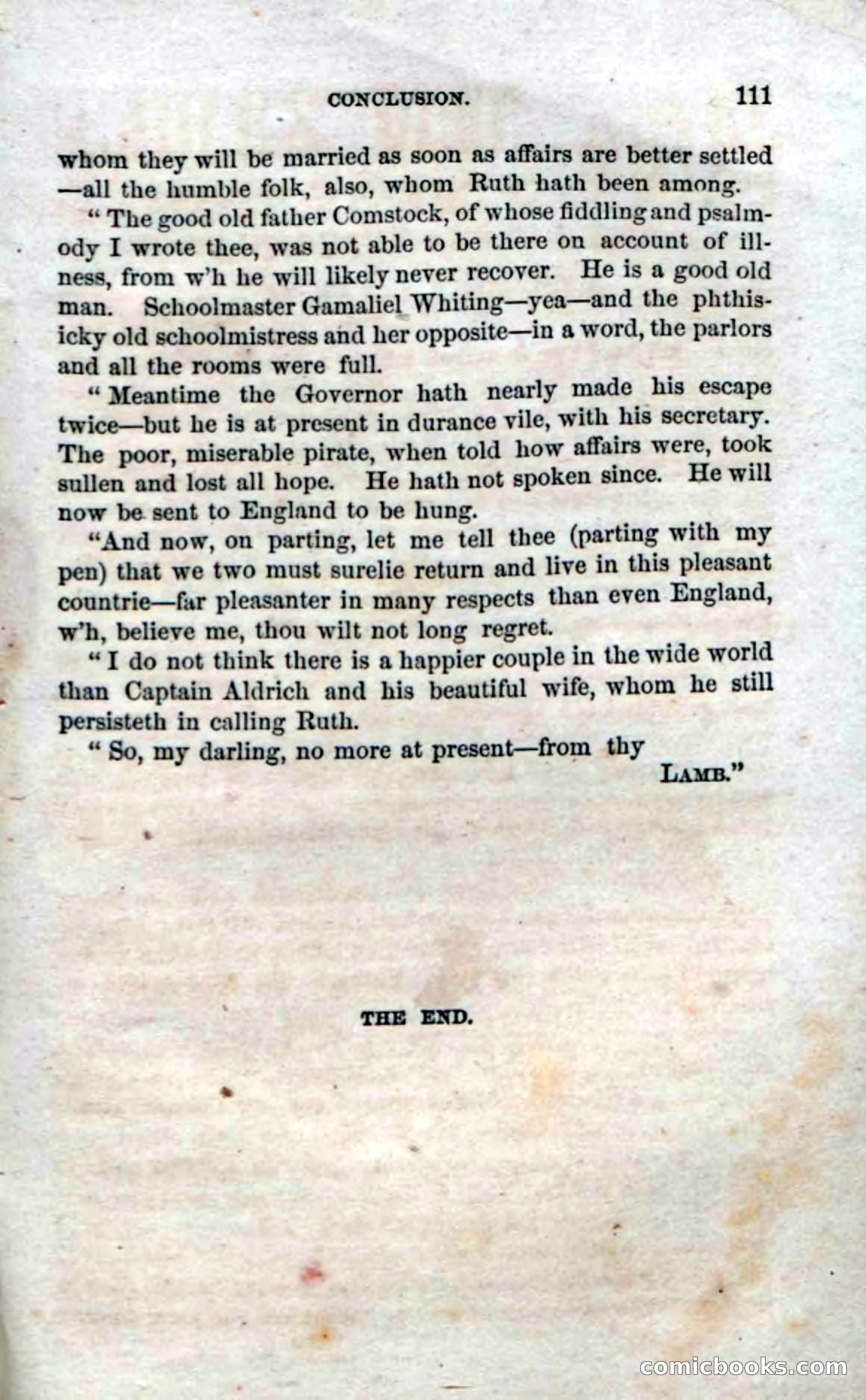 Beadle's Dime Novels, No. 34: Ruth Margerie — page 113 of 113
