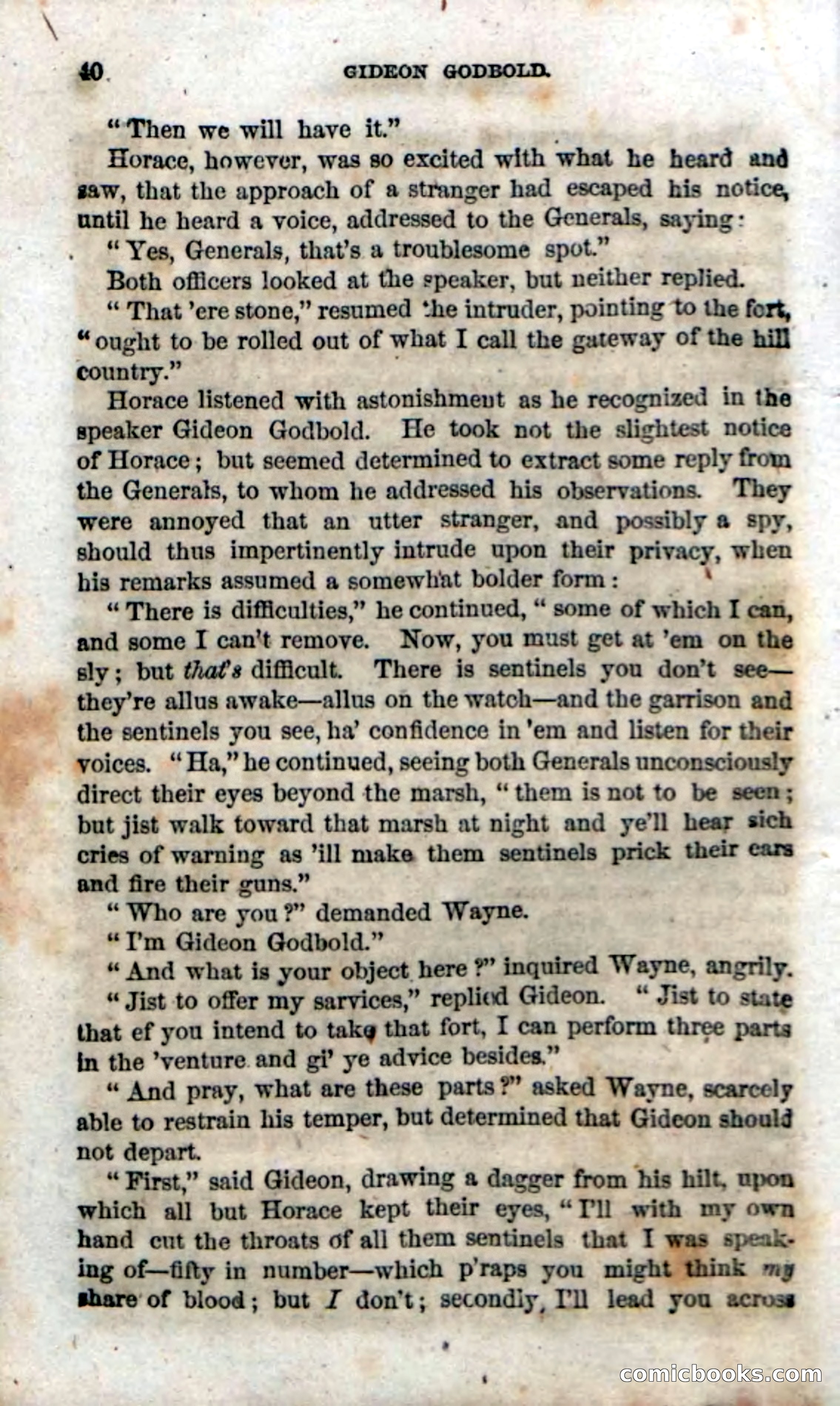 Beadle's Dime Novels No. 37: Godbold, the Spy — page 42 of 130