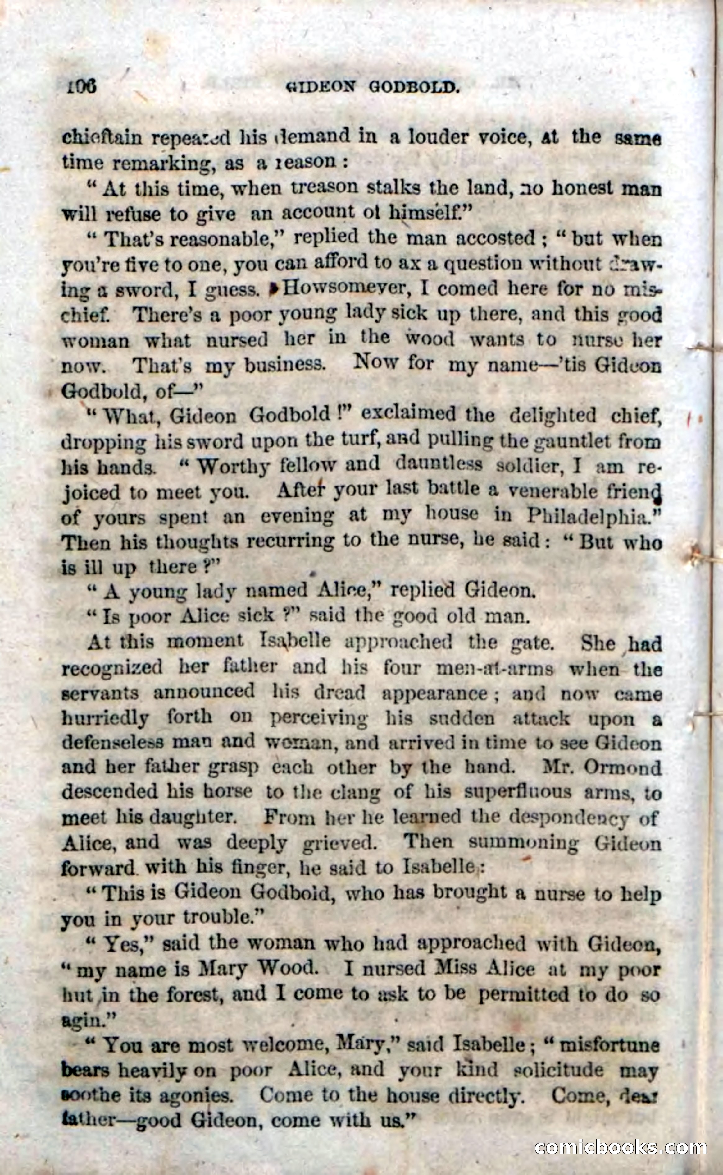 Beadle's Dime Novels No. 37: Godbold, the Spy — page 108 of 130