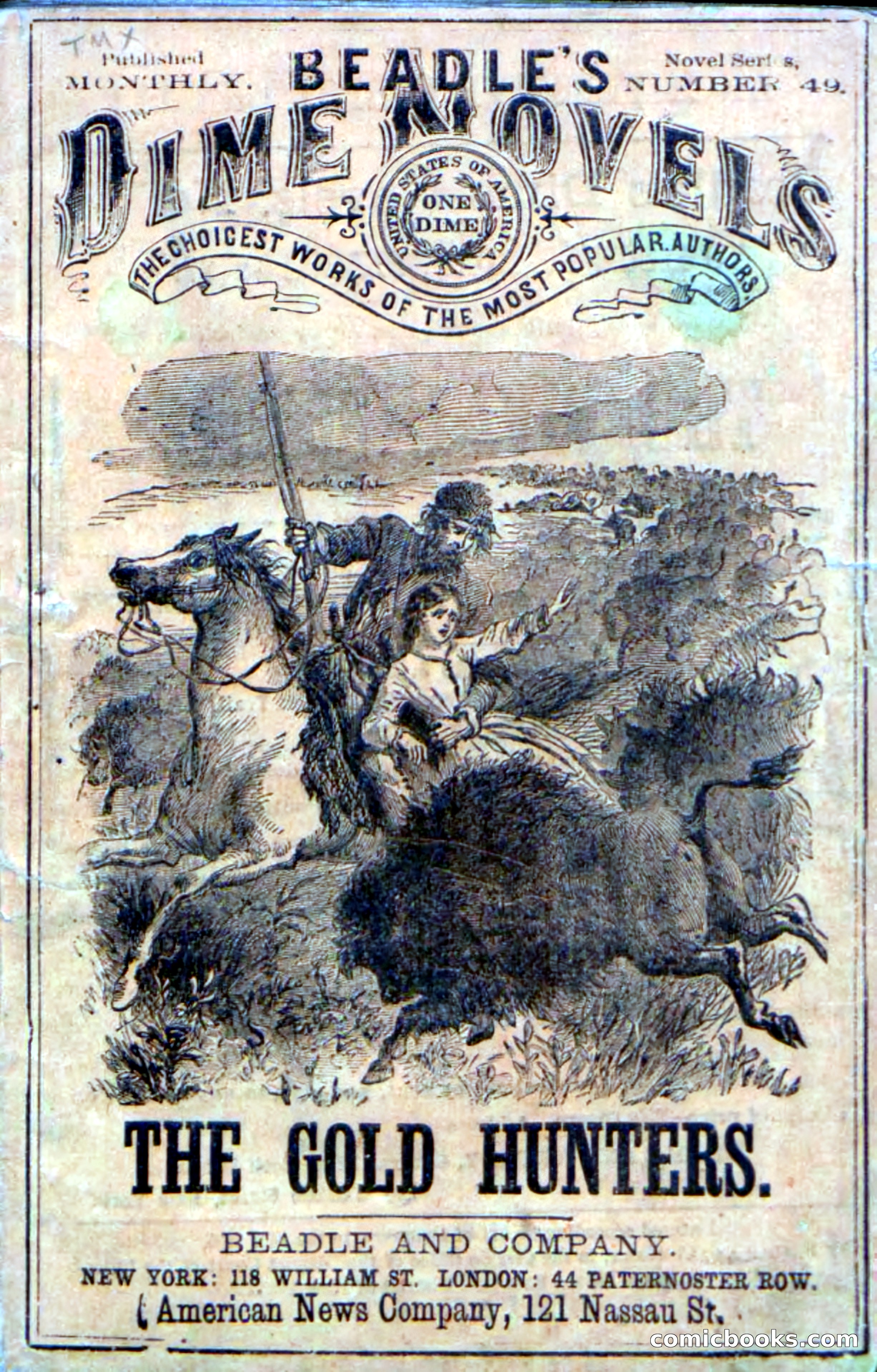 Beadle's Dime Novels No. 49: The Gold Hunters