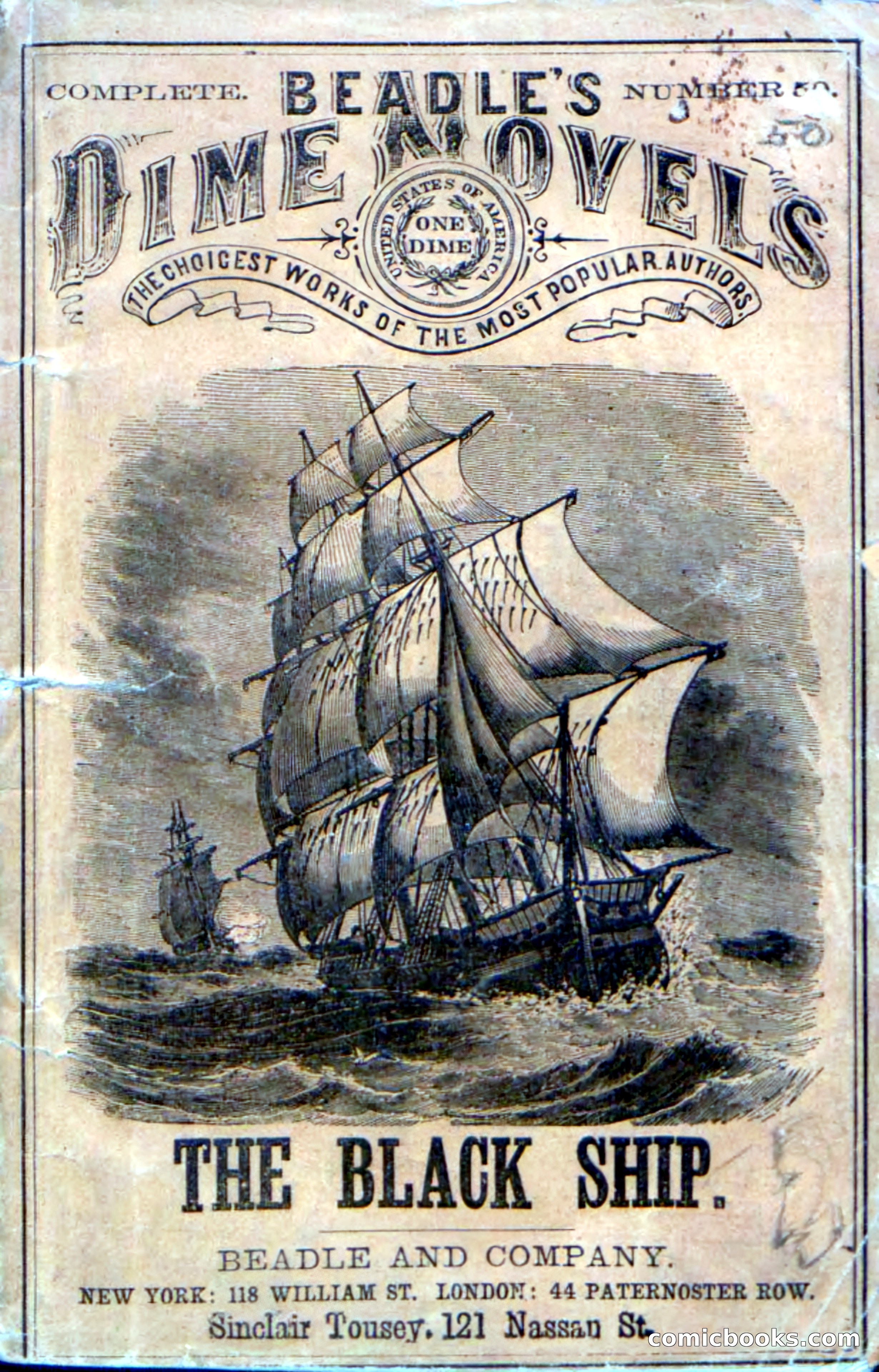 Beadle's Dime Novels No. 50: The Black Ship