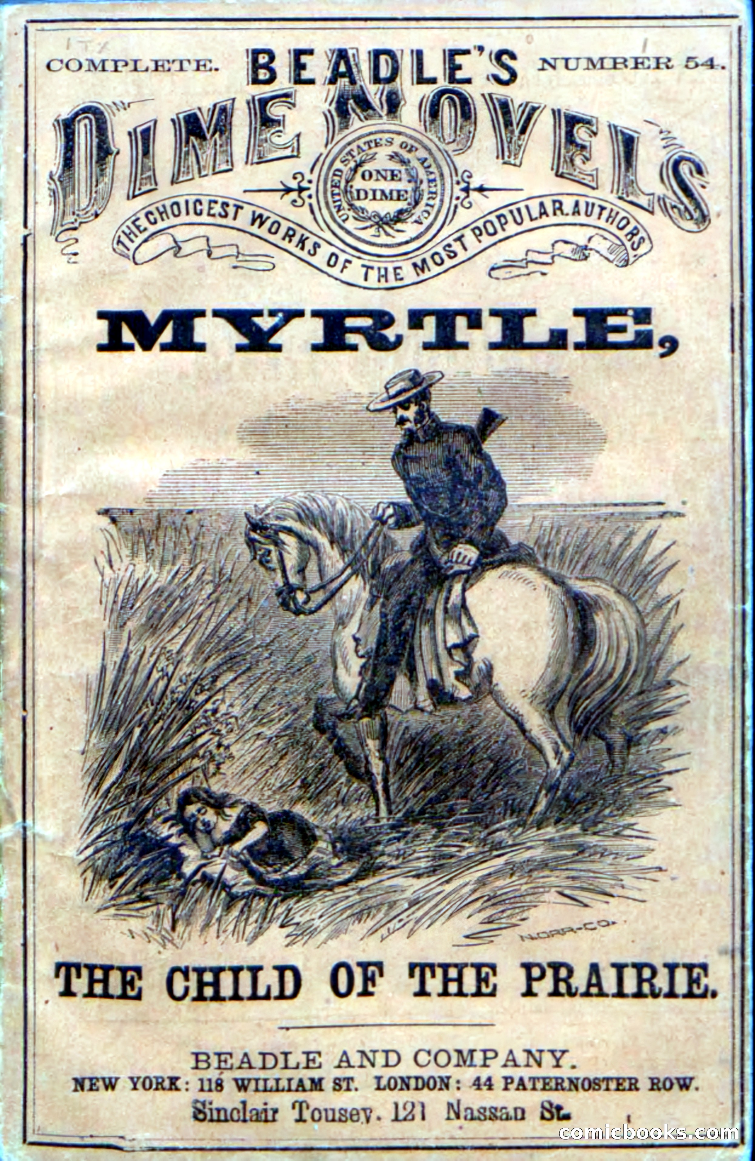 Beadle's Dime Novels No. 54: Myrtle, the Child of the Prairie