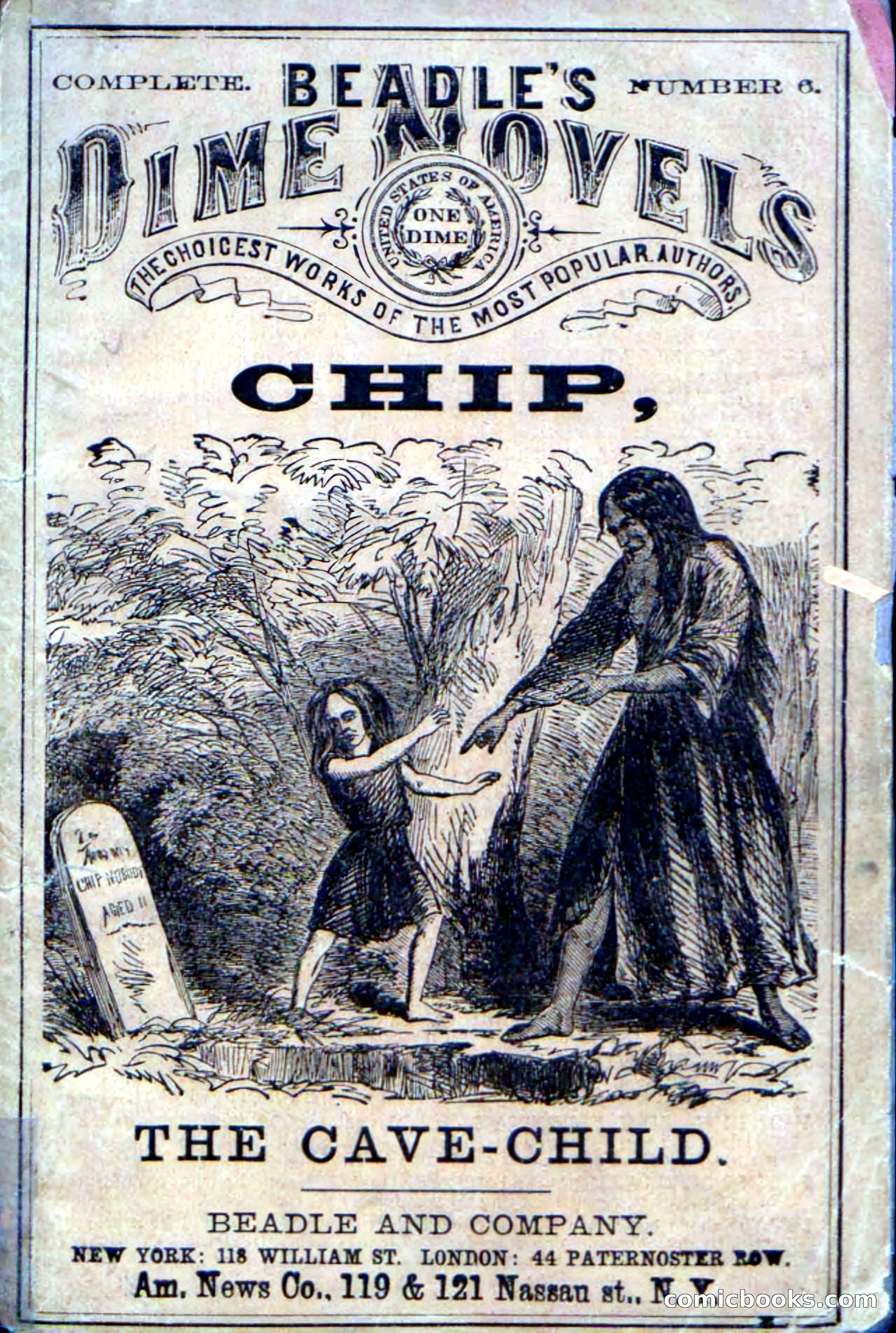 Beadle's Dime Novels No. 6: Chip, the Cave-Child — page 1 of 100