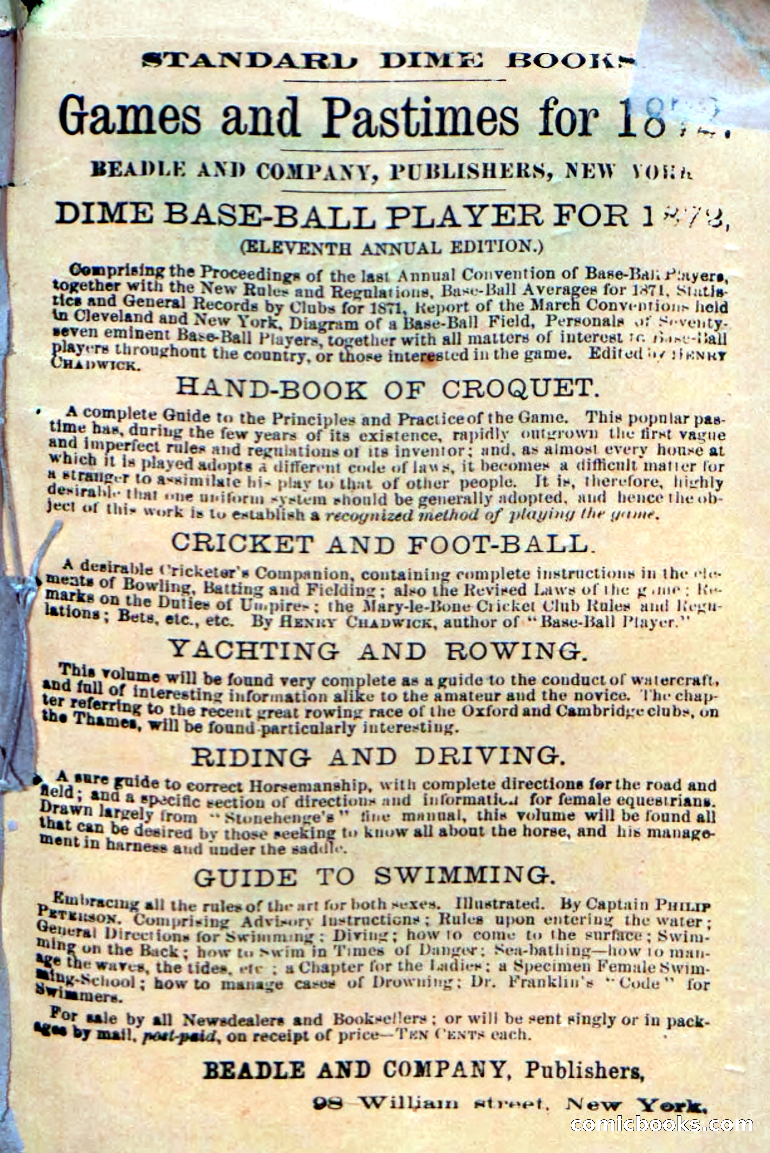 Beadle's Dime Novels No. 6: Chip, the Cave-Child — page 99 of 100