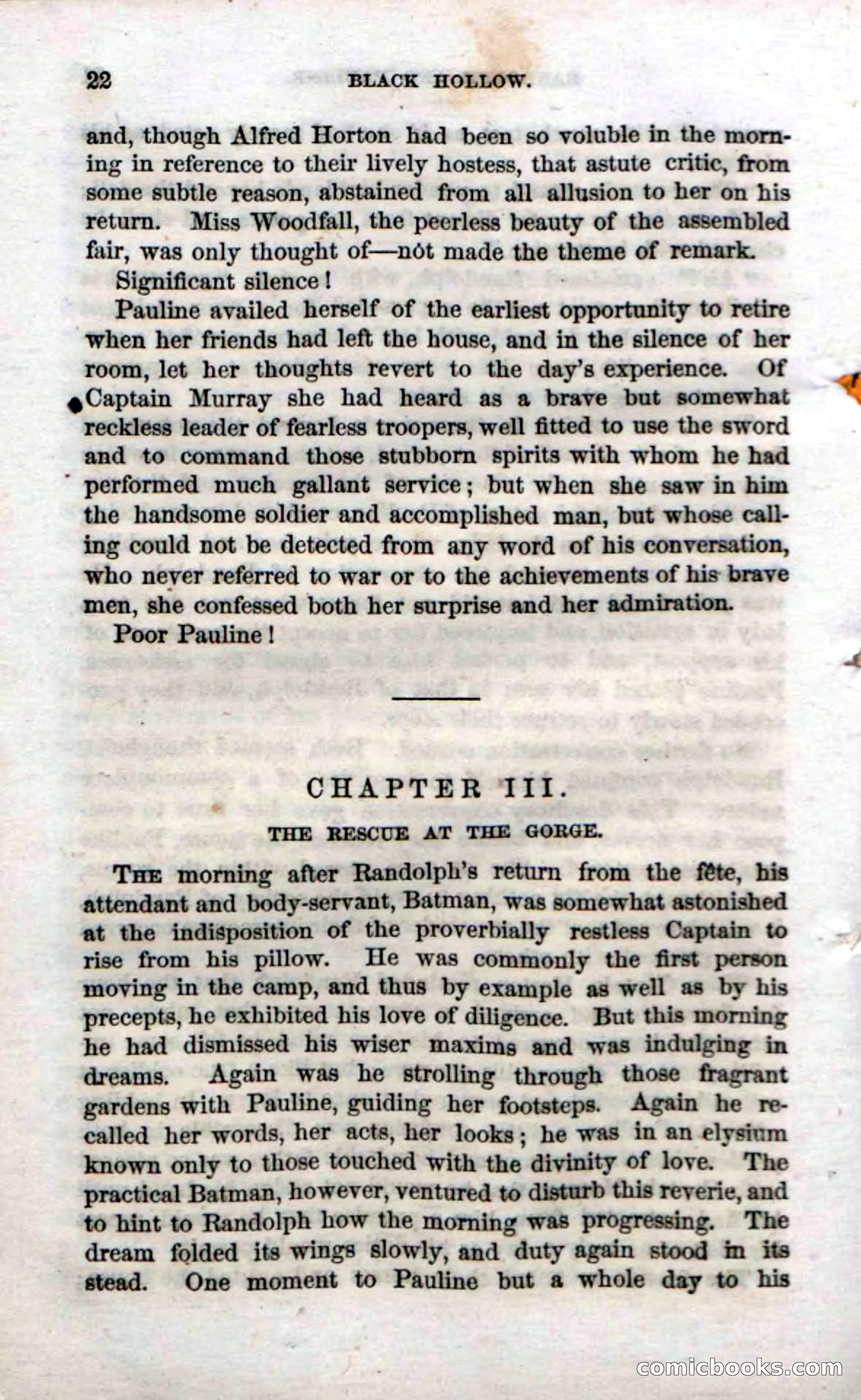 Beadle's Dime Novels No. 69: Black Hollow — page 20 of 100